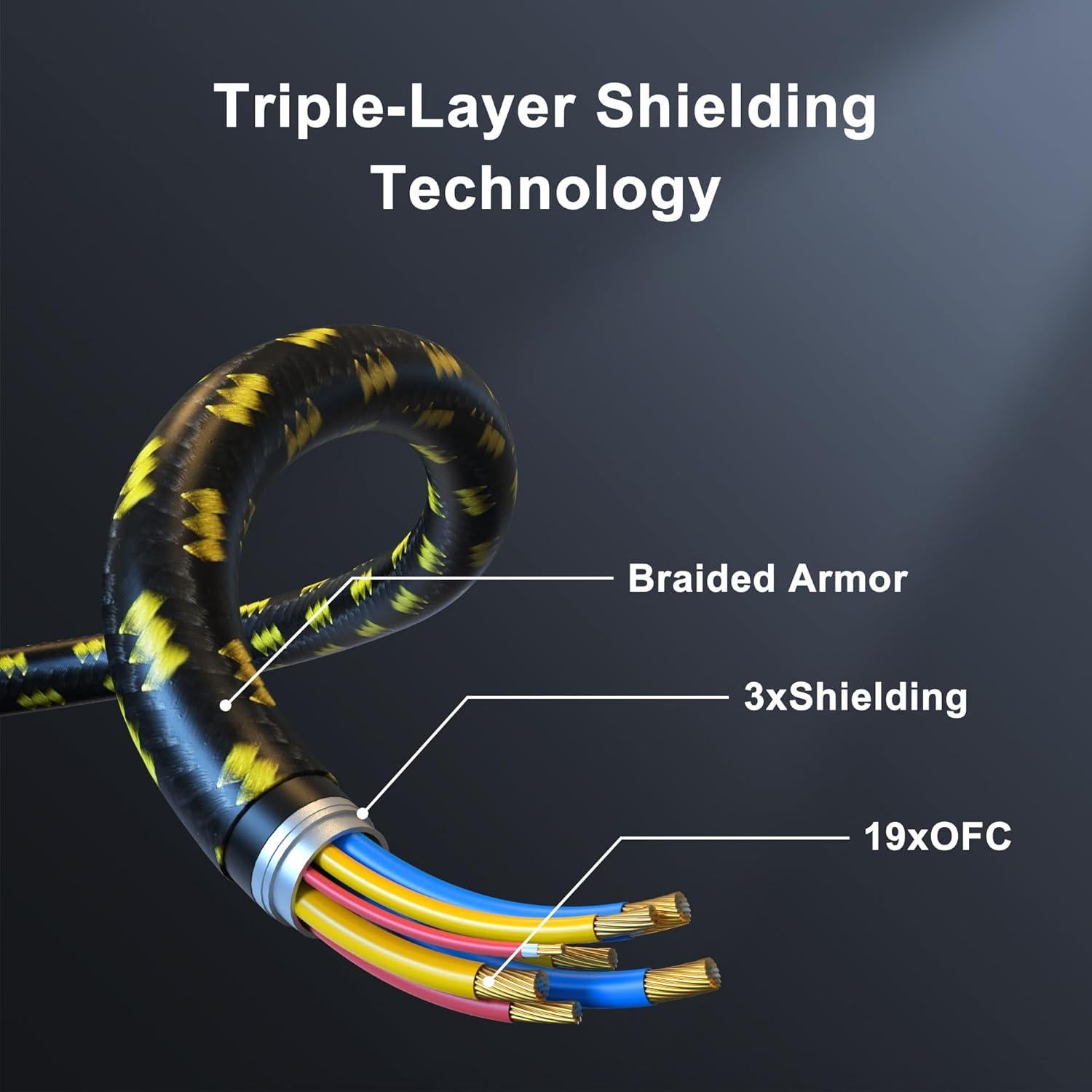 LIONWEI 8K Certified HDMI Cable 10FT/3M, HDMI 2.1 Cable 8K@60Hz 4K@120Hz, 48Gbps Ultra High Speed HDMI Cord, HDCP 2.2&2.3, DTS:X, Dynamic HDR, eARC, Compatible with Roku TV/HDTV/PS5