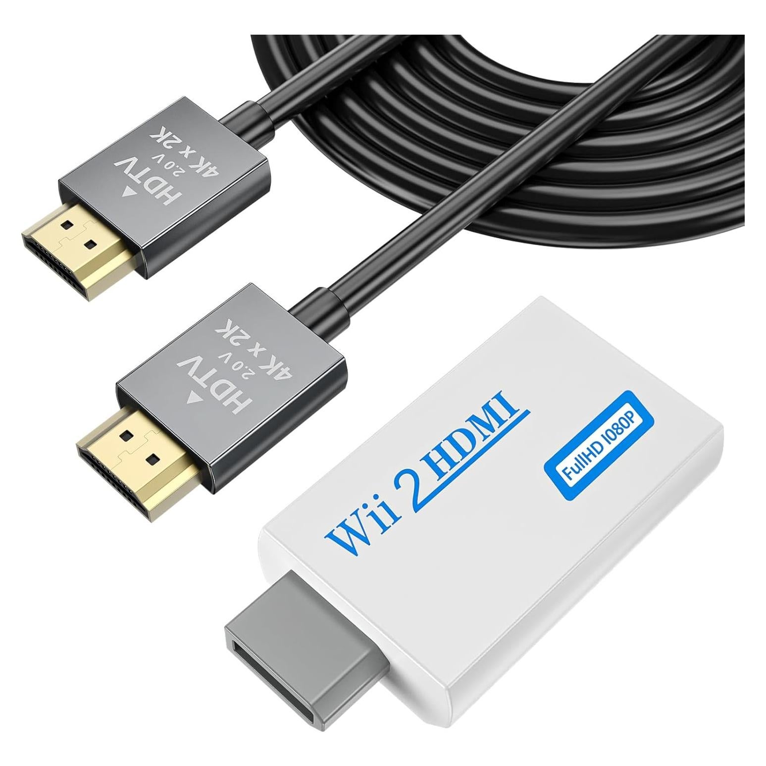 Convertidor HDMI LA NREUCETS para Wii 1080P con cable 1.5m
