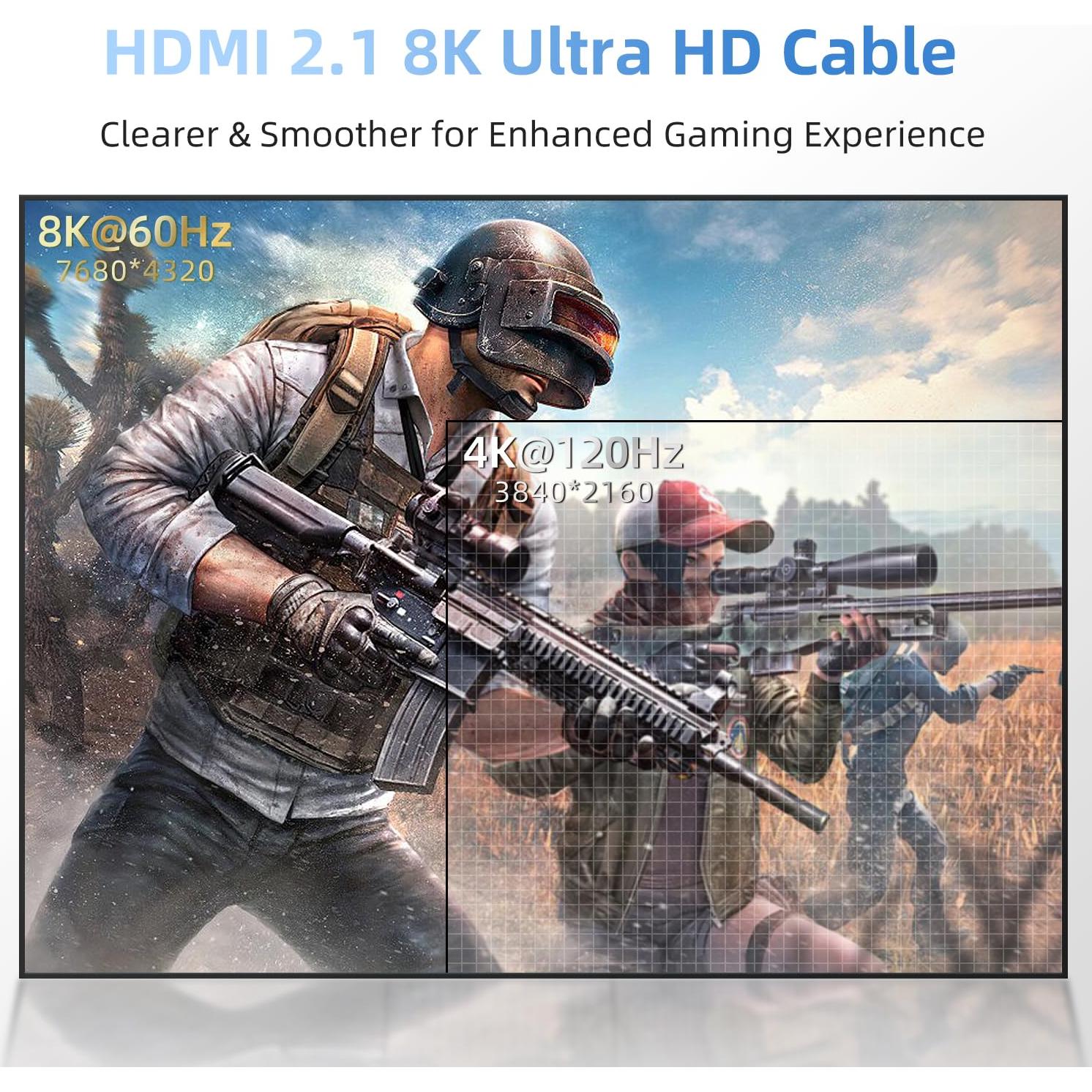 Cable HDMI 2.1 Diyanisly 4.5m 8K 60Hz Alta Velocidad