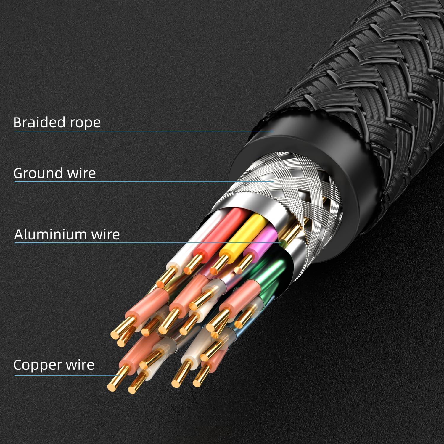 Cable HDMI 2.1 Diyanisly 4.5m 8K 60Hz Alta Velocidad