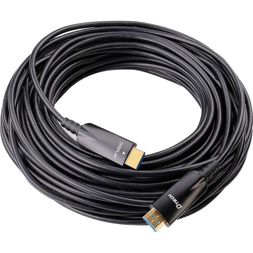 Cable HDMI de fibra óptica DTech 15.24m 4K 60Hz alta velocidad