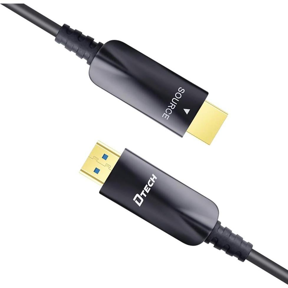 Cable HDMI de fibra óptica DTech 15.24m 4K 60Hz alta velocidad