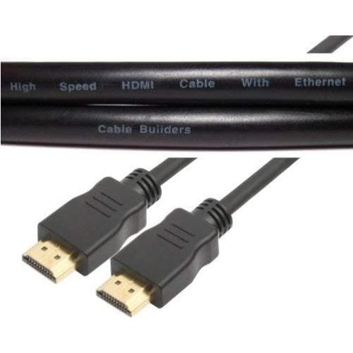 Cable HDMI Corto 30.48cm Cable Builders Ultra Alta Velocidad 2-Pack