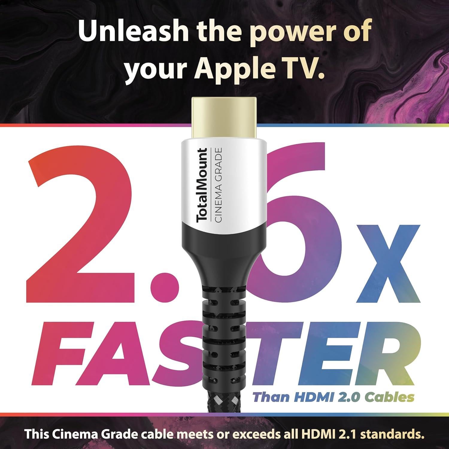 Cable HDMI TotalMount Cinema Grade 1.83m para Apple TV 4K/8K