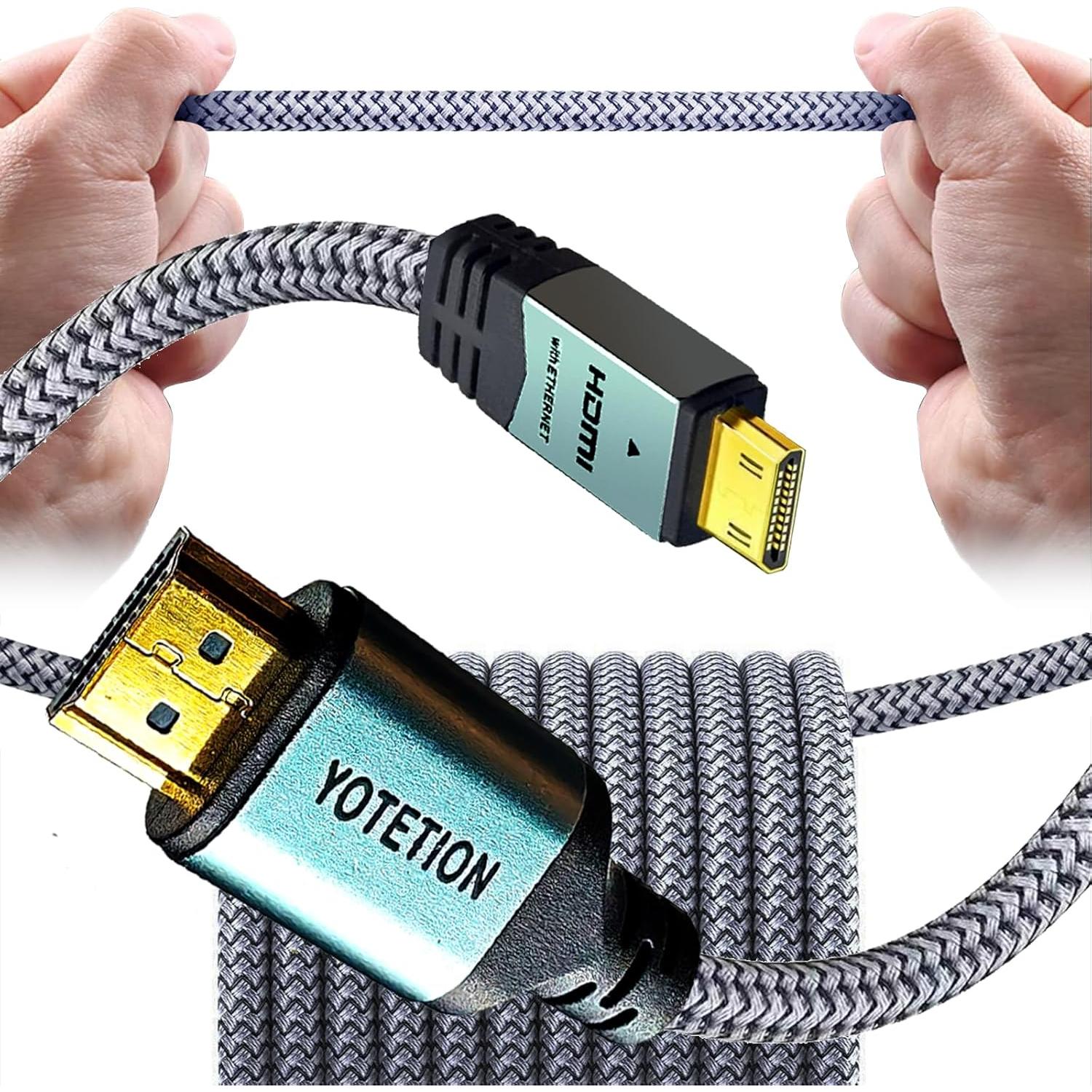 Cable Mini HDMI a HDMI 9.14m LJ 4K 60Hz Alta Velocidad