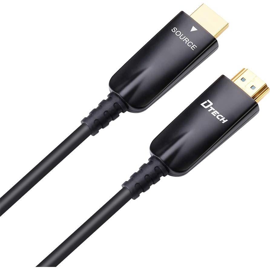 Cable HDMI de fibra óptica DTech 10m 4K 60Hz alta velocidad