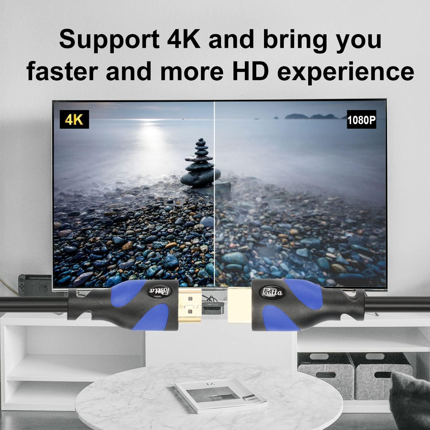 Cable HDMI 2.0 Postta 15.24m Alta Velocidad 4K 18Gbps