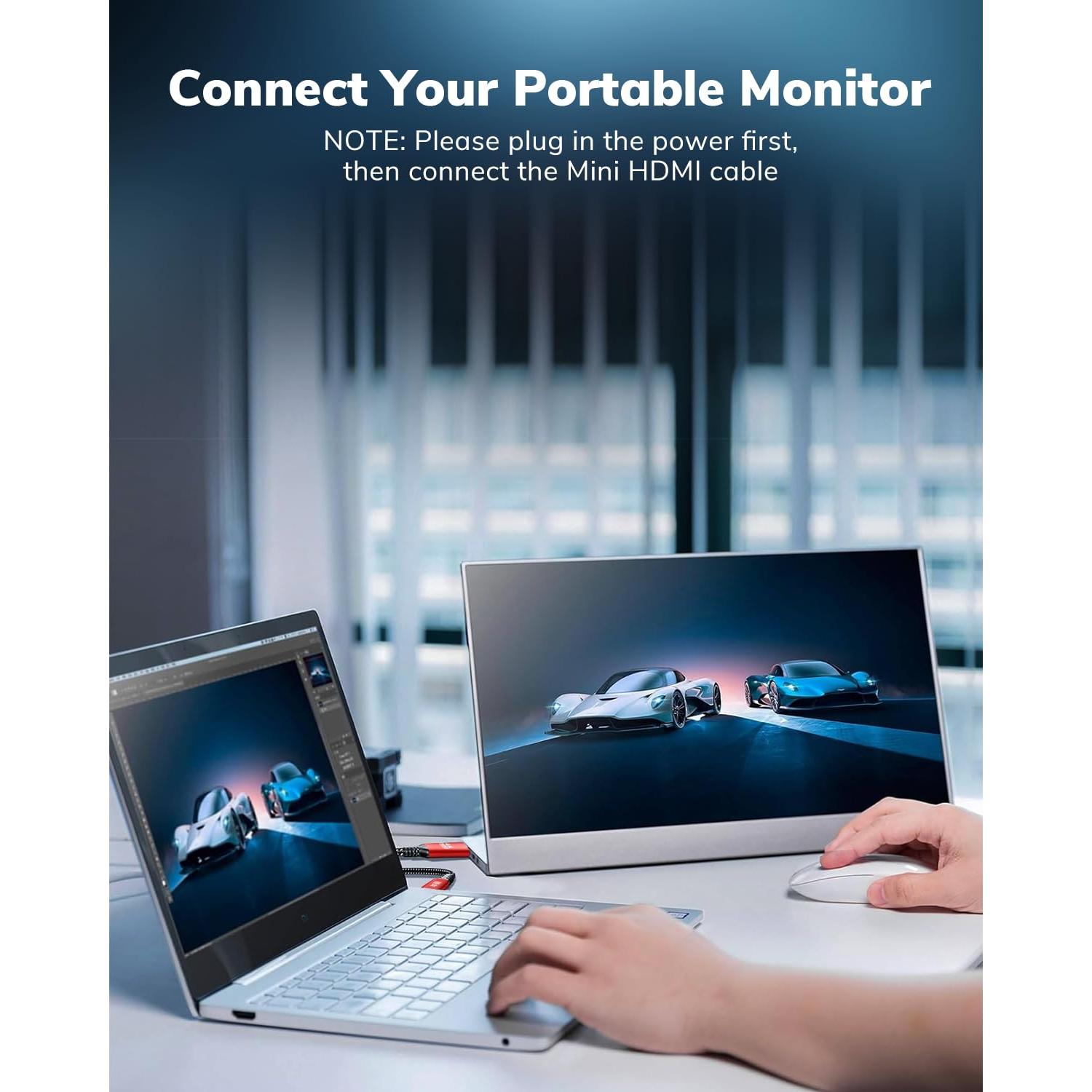 Cable USB C a Mini HDMI 4K 0.91m KELink Alta Velocidad