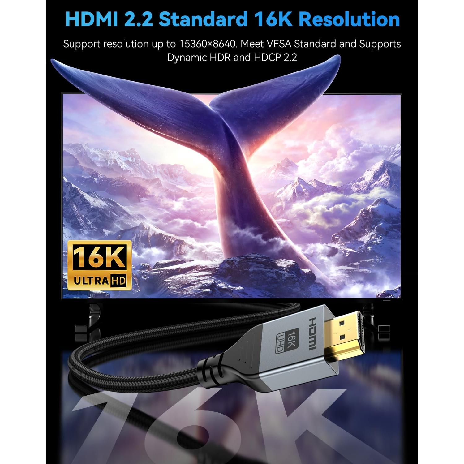 Cable HDMI 16K DGHUMEN 3m Ultra Alta Velocidad 96Gbps