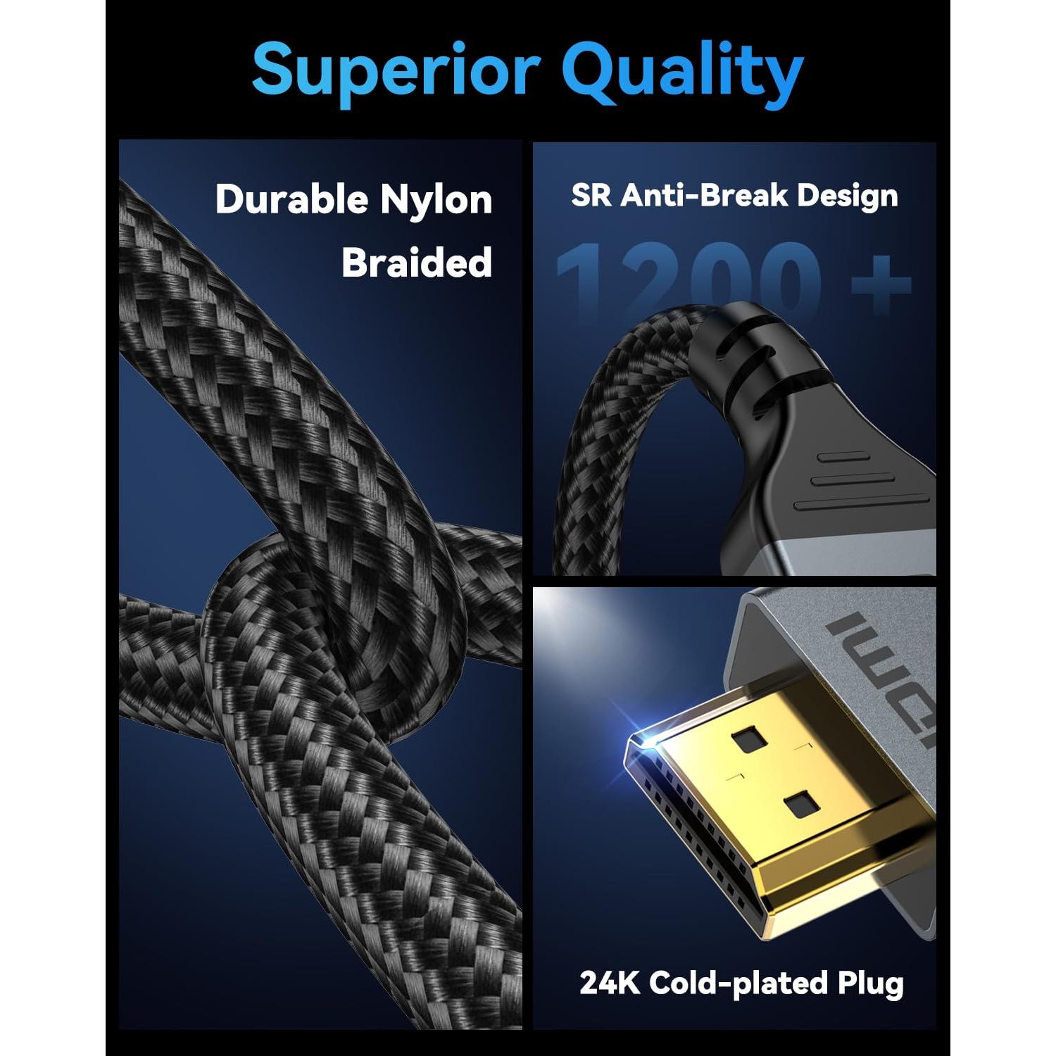 Cable HDMI 16K DGHUMEN 3m Ultra Alta Velocidad 96Gbps