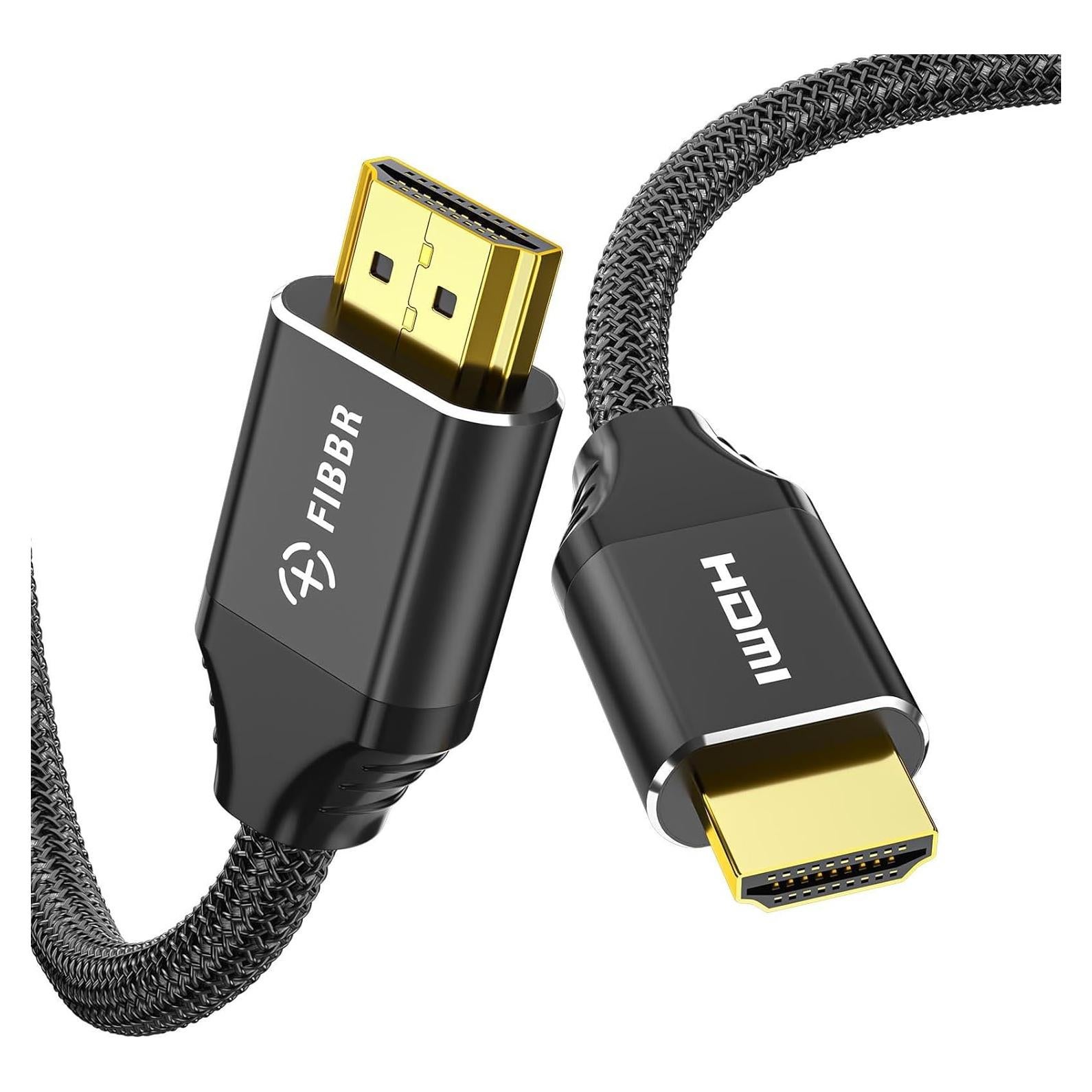 Cable HDMI 2.1 FIBBR 8K 2m 48Gbps para PS4/PS5 Xbox