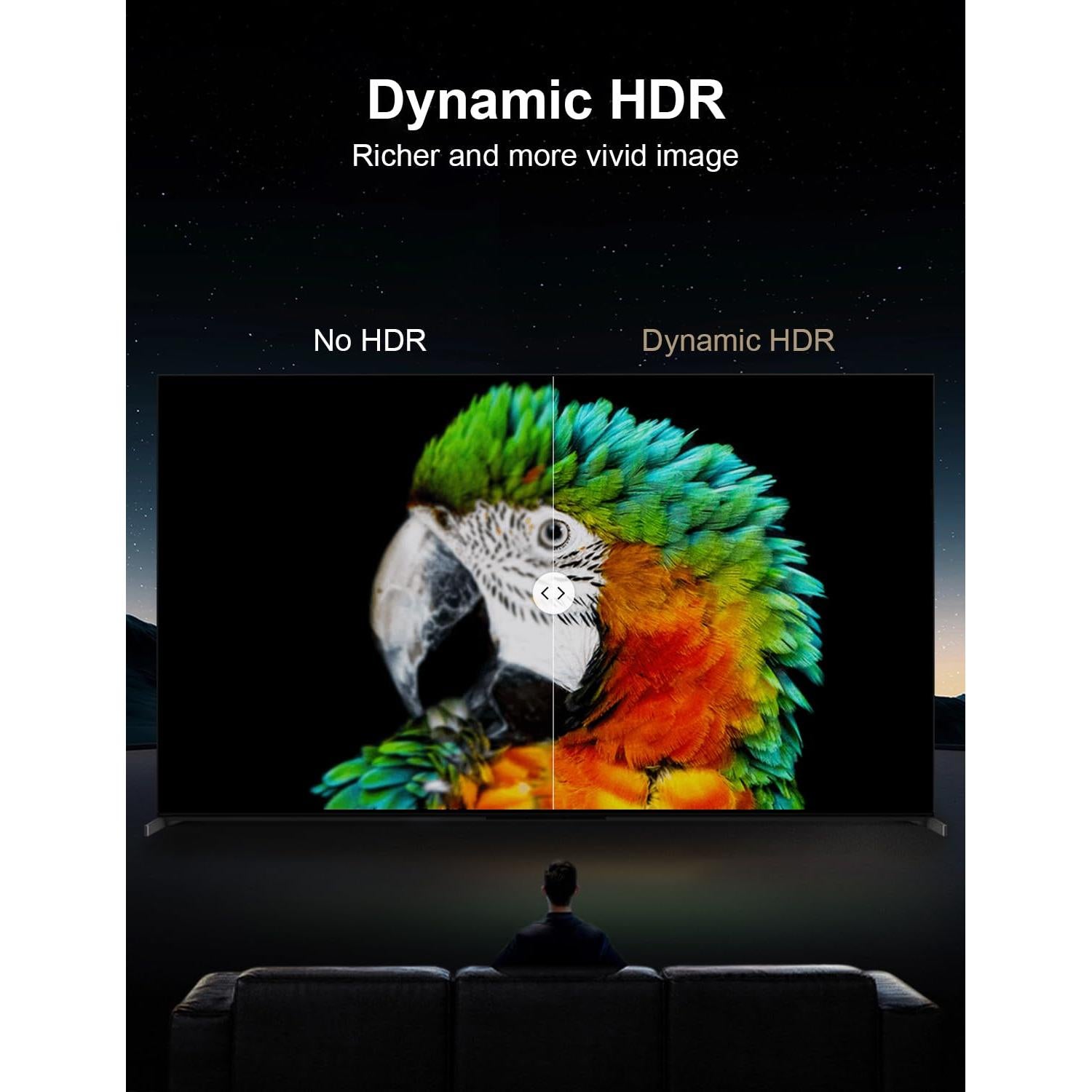 Cable HDMI 2.1 en Ángulo Recto XAOSUN 2m 8K 60Hz 48Gbps