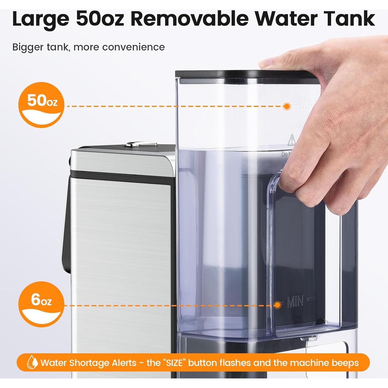 Cafetera de una taza Horavie KC101C, 1.48L, acero inoxidable