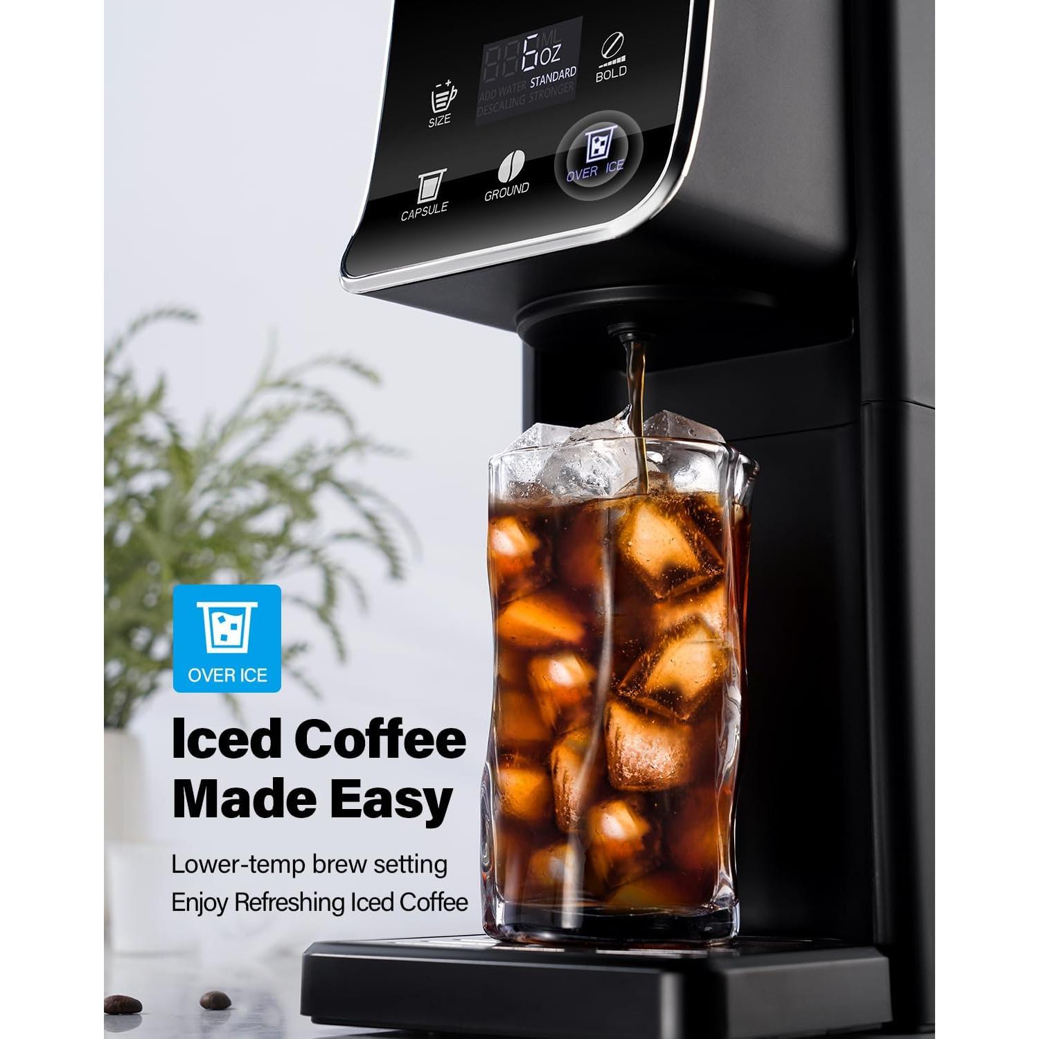 Cafetera SHARDOR KM802 Automática 1.5L 180-410ml Negra