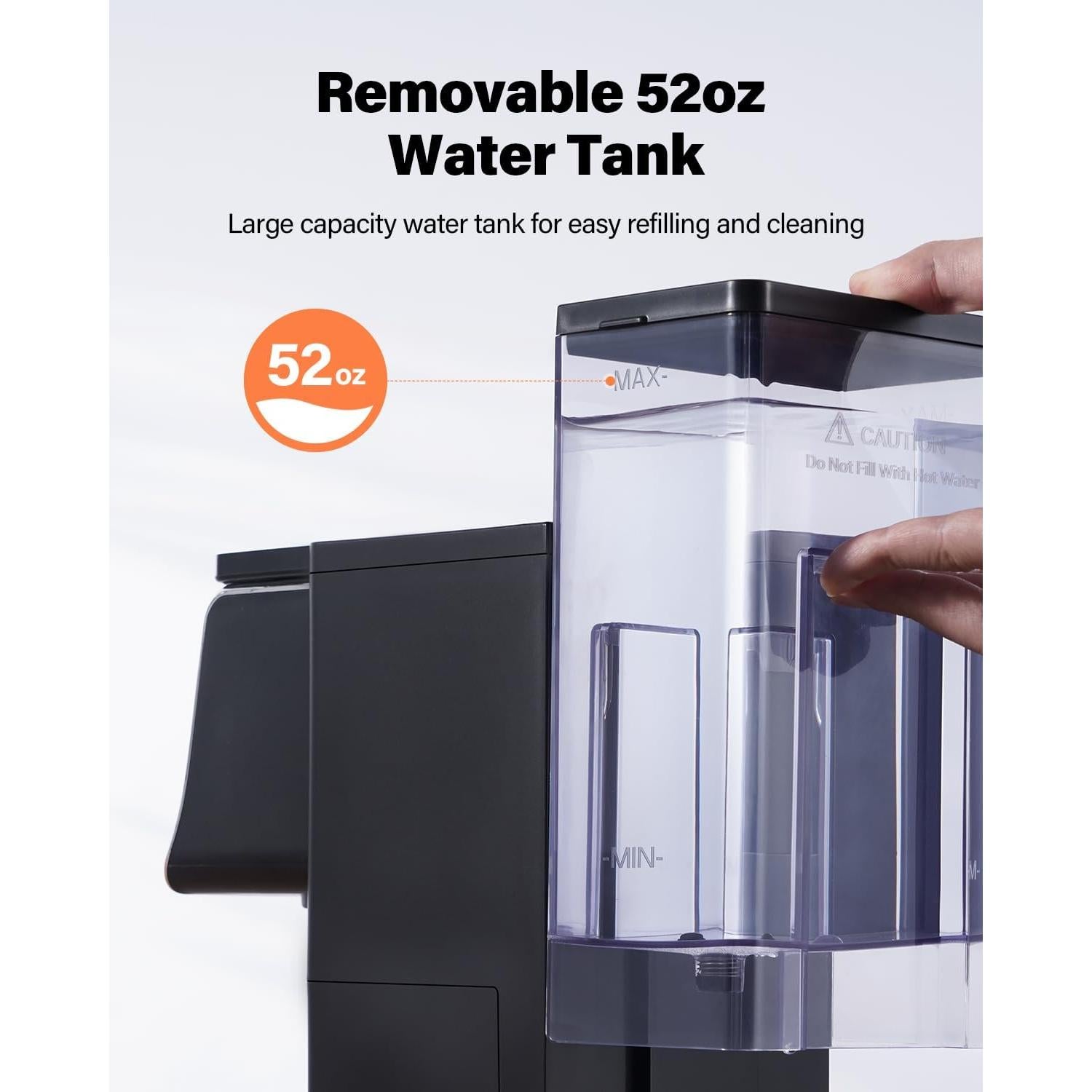 Cafetera SHARDOR KM802 Automática 1.5L 180-410ml Negra