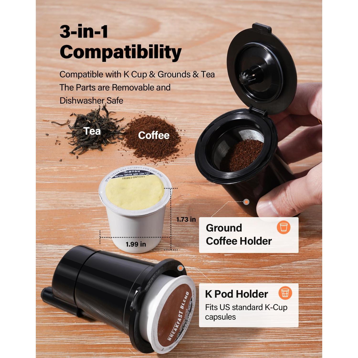 Cafetera SHARDOR KM802 Automática 1.5L 180-410ml Negra