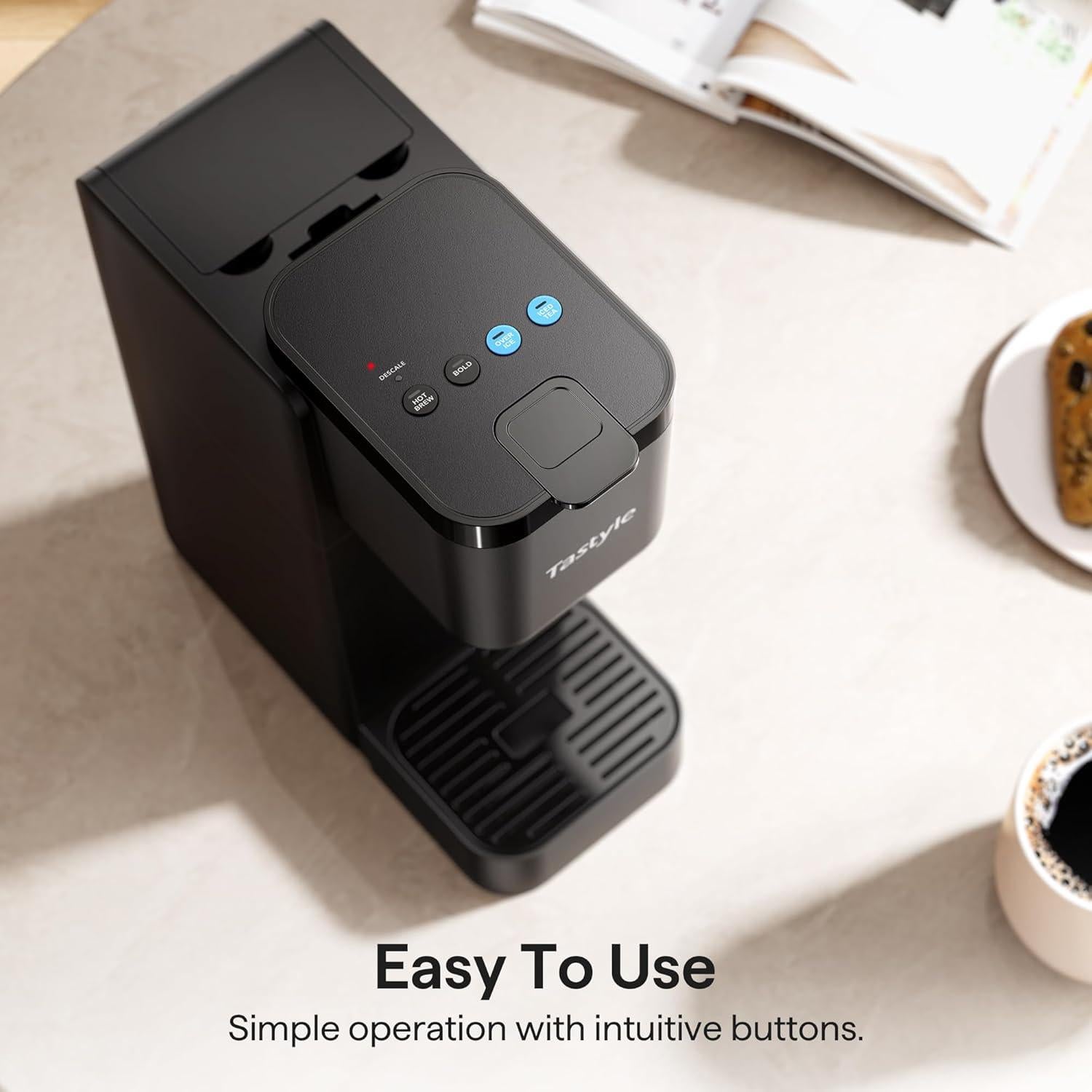 Cafetera Tastyle K320IT Compacta 4 Estilos 0.47L Negra