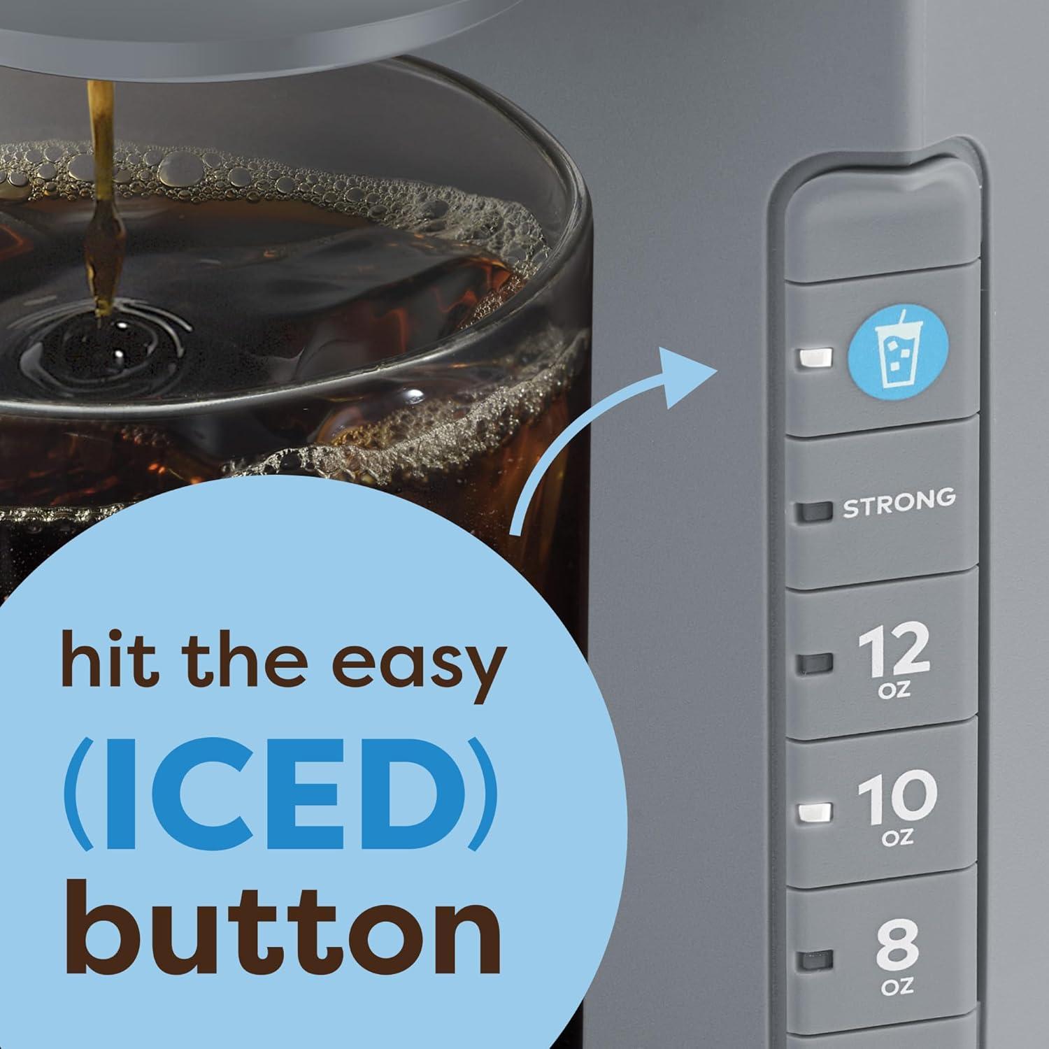 Cafetera Keurig K-Iced Gris, Prepara Café Helado y Caliente