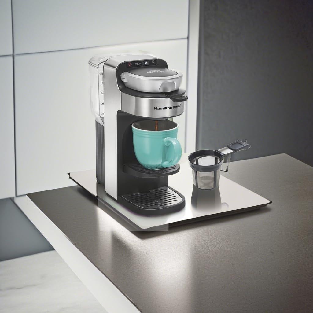 Cafetera de Una Sola Taza Hamilton Beach The Scoop 240-420ml
