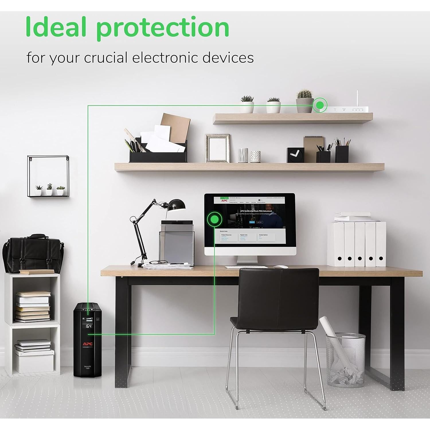 UPS APC 1500VA BX1500M Respaldo Batería y Protección