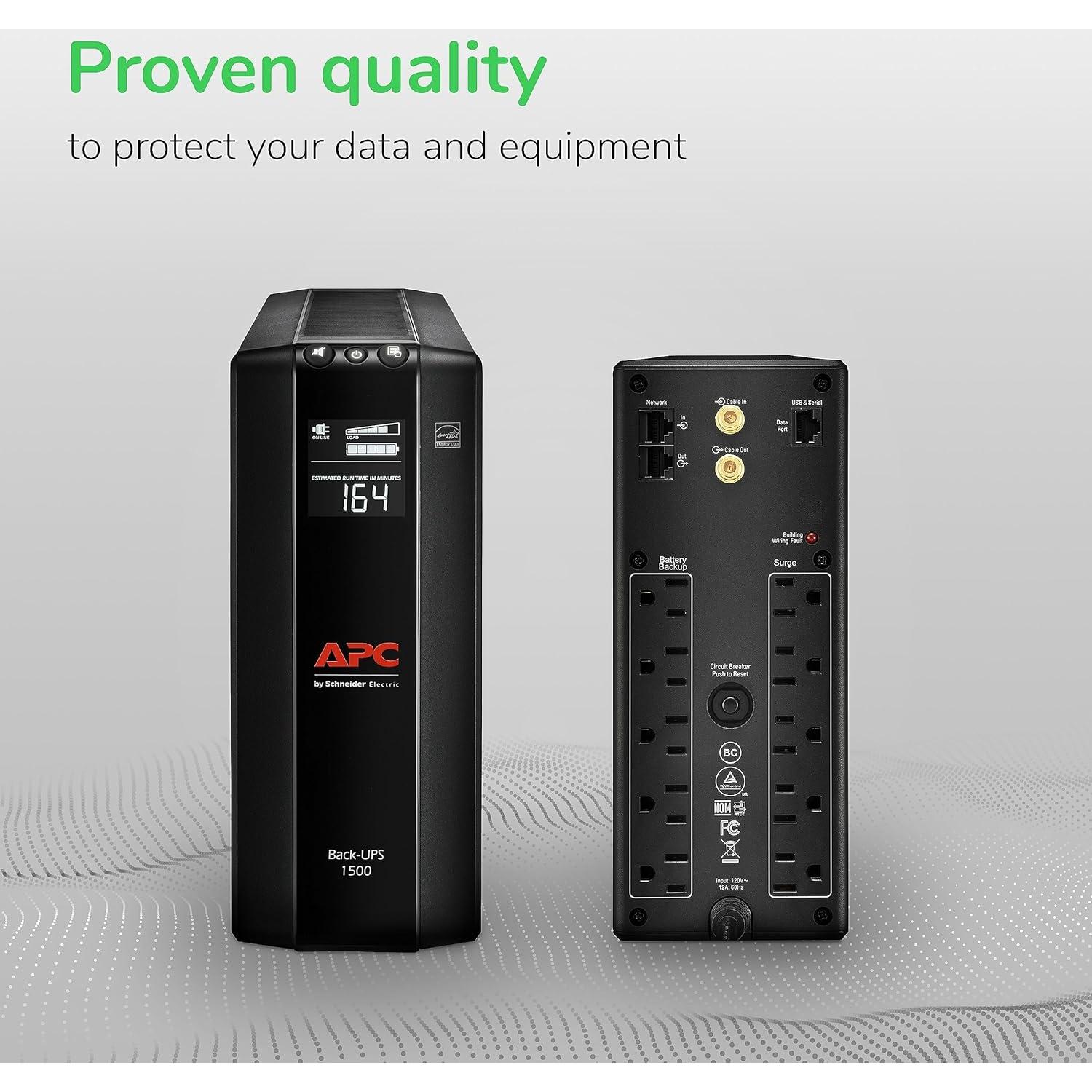 UPS APC 1500VA BX1500M Respaldo Batería y Protección