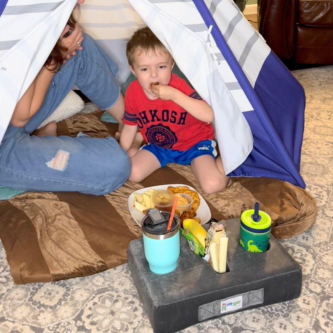 Cojín para Tazas Cojín Gris 3 Agujeros Aislante