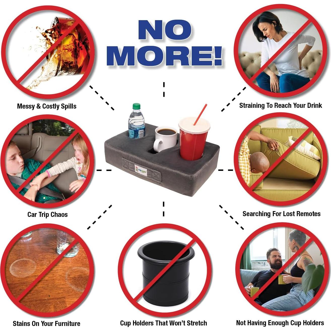 Cojín para Tazas Cojín Gris 3 Agujeros Aislante