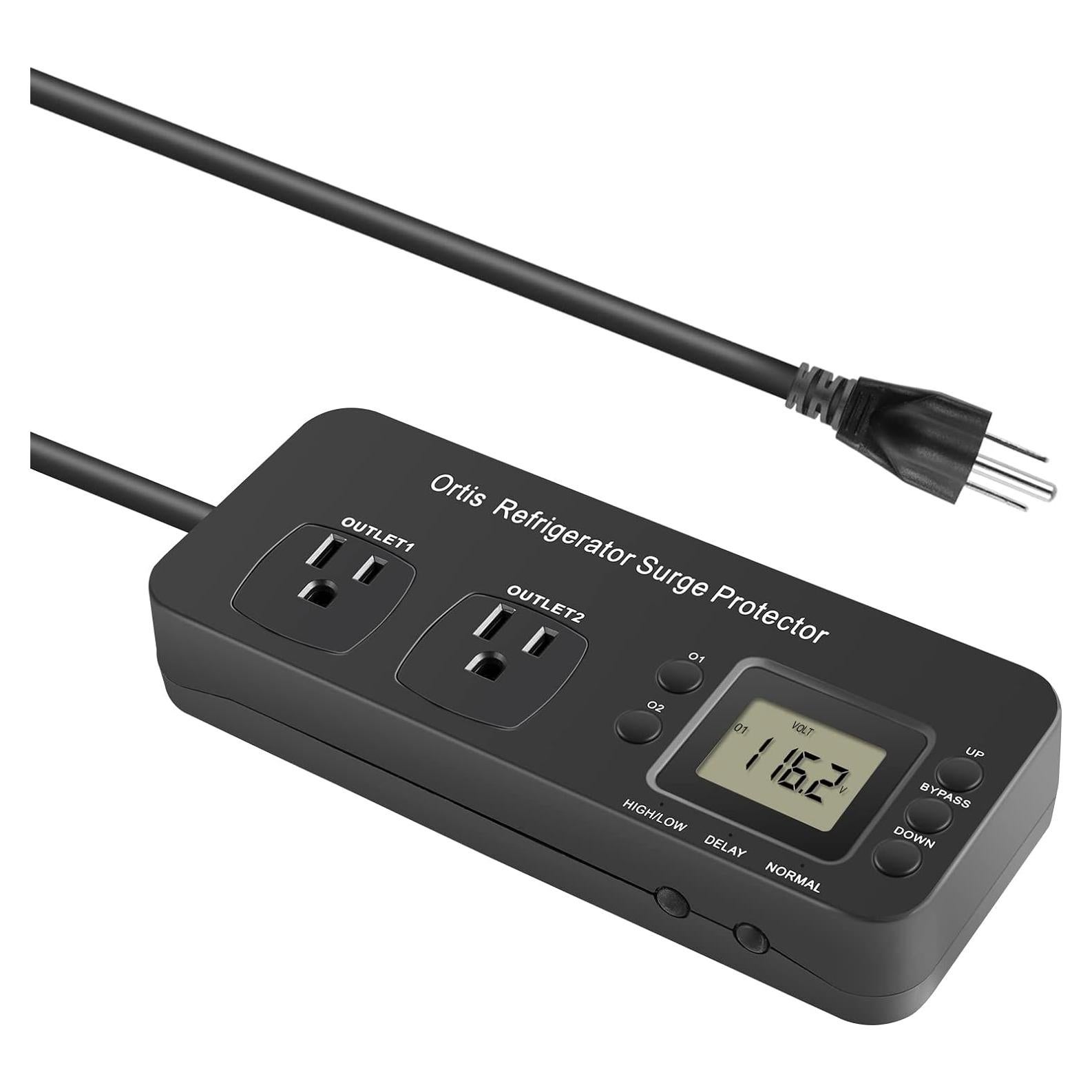 Protector de Sobretensión Ortis Doble Salida para Refrigerador