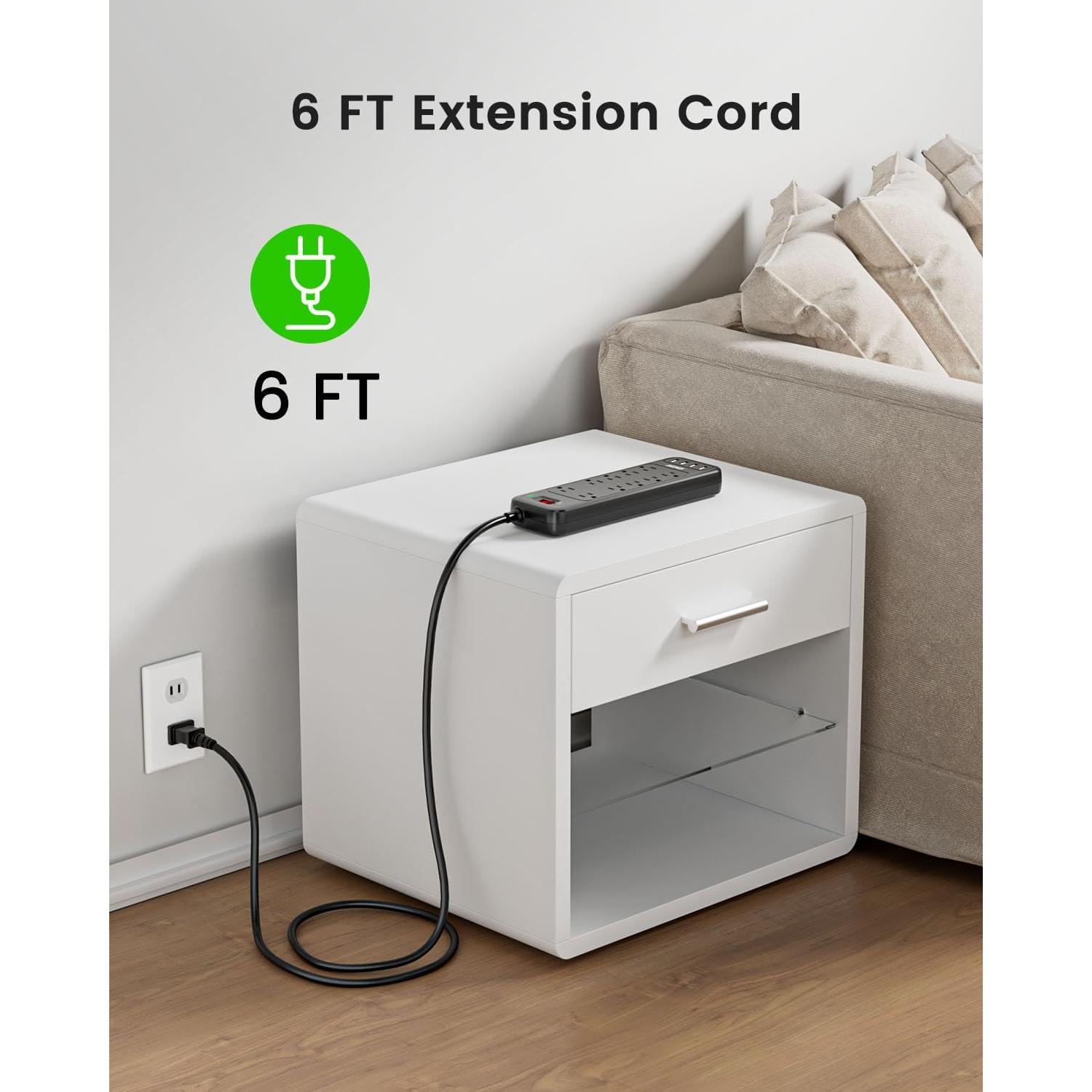 LENCENT Protector de Sobretensión 2 Clavijas a 3 Clavijas 1700J