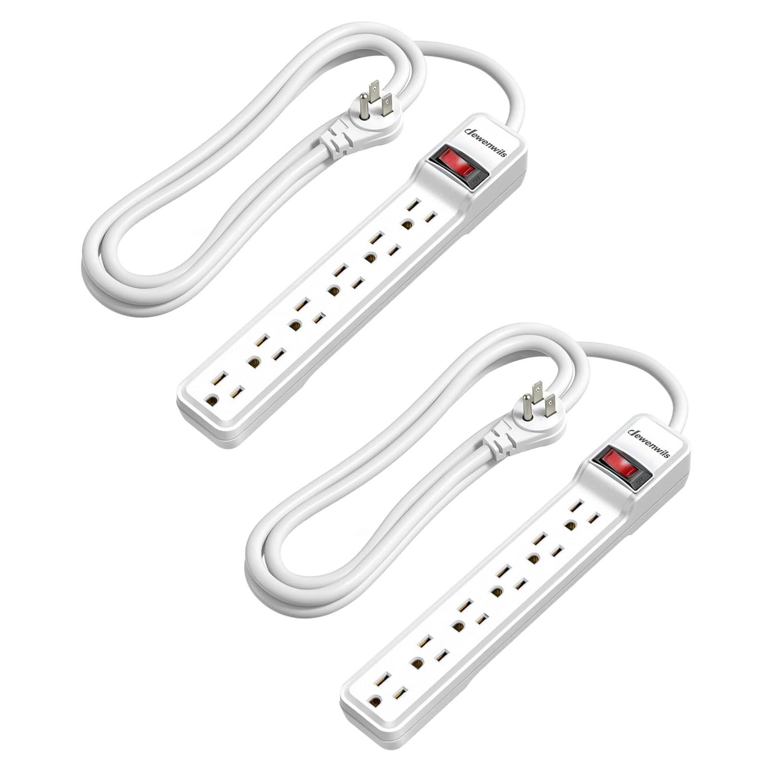 Regleta de 6 Salidas DEWENWILS con Protección Sobretensiones 1.83m