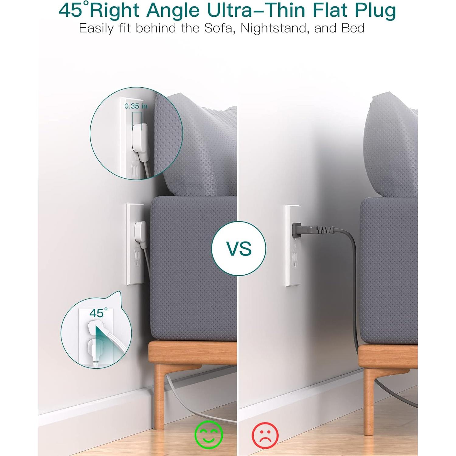 Regleta de Protección Addtam 15 pies con 12 Salidas y 3 USB
