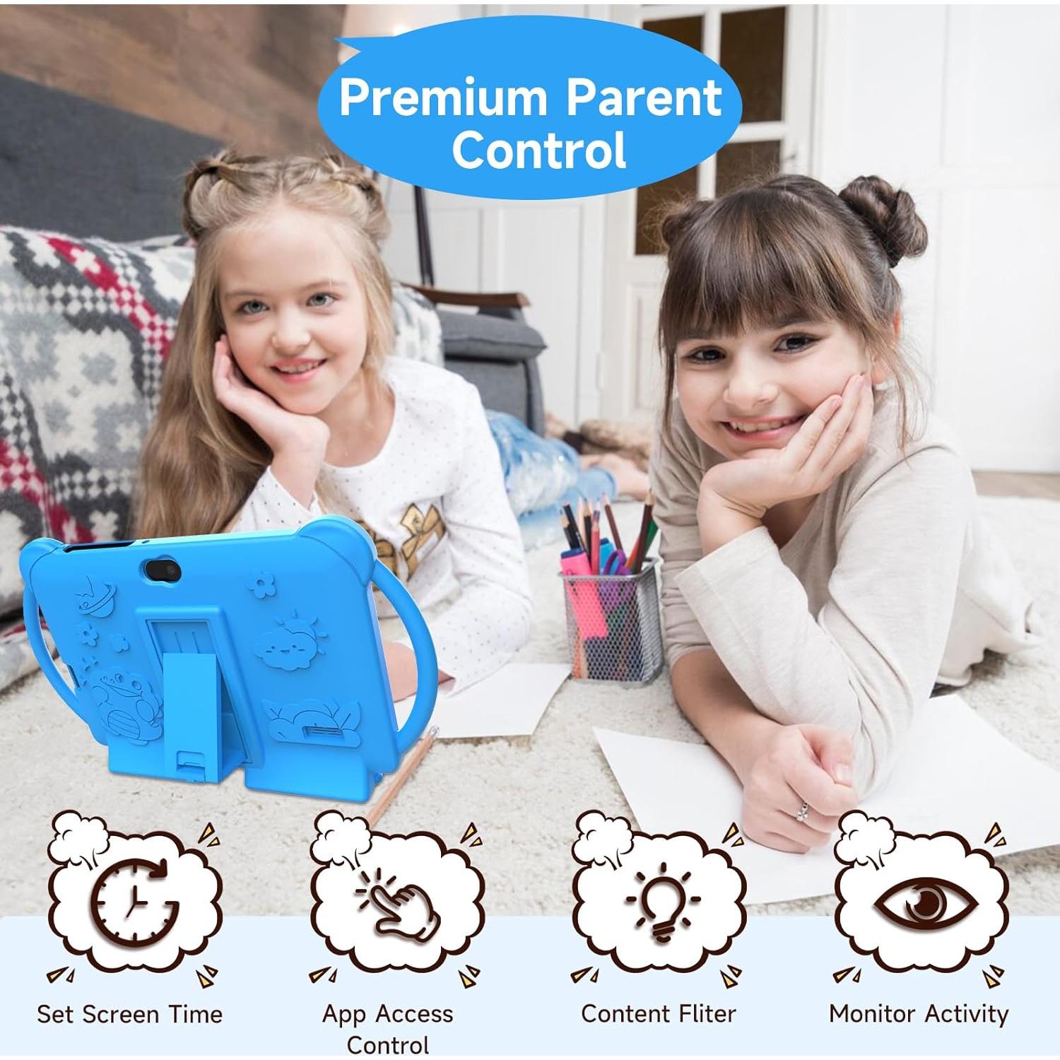 Tableta para Niños PEICHENG 7" Android 12, 4GB RAM, 32GB ROM