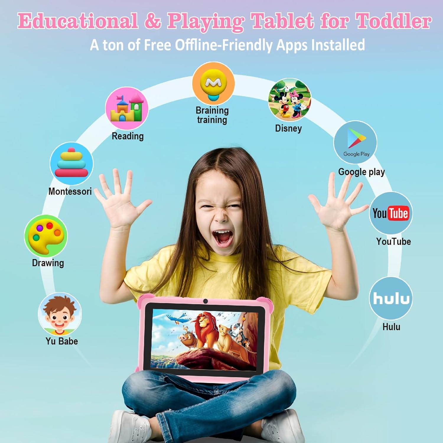 Tableta para Niños Trayoo T9 Rosa 32GB Doble Cámara WiFi