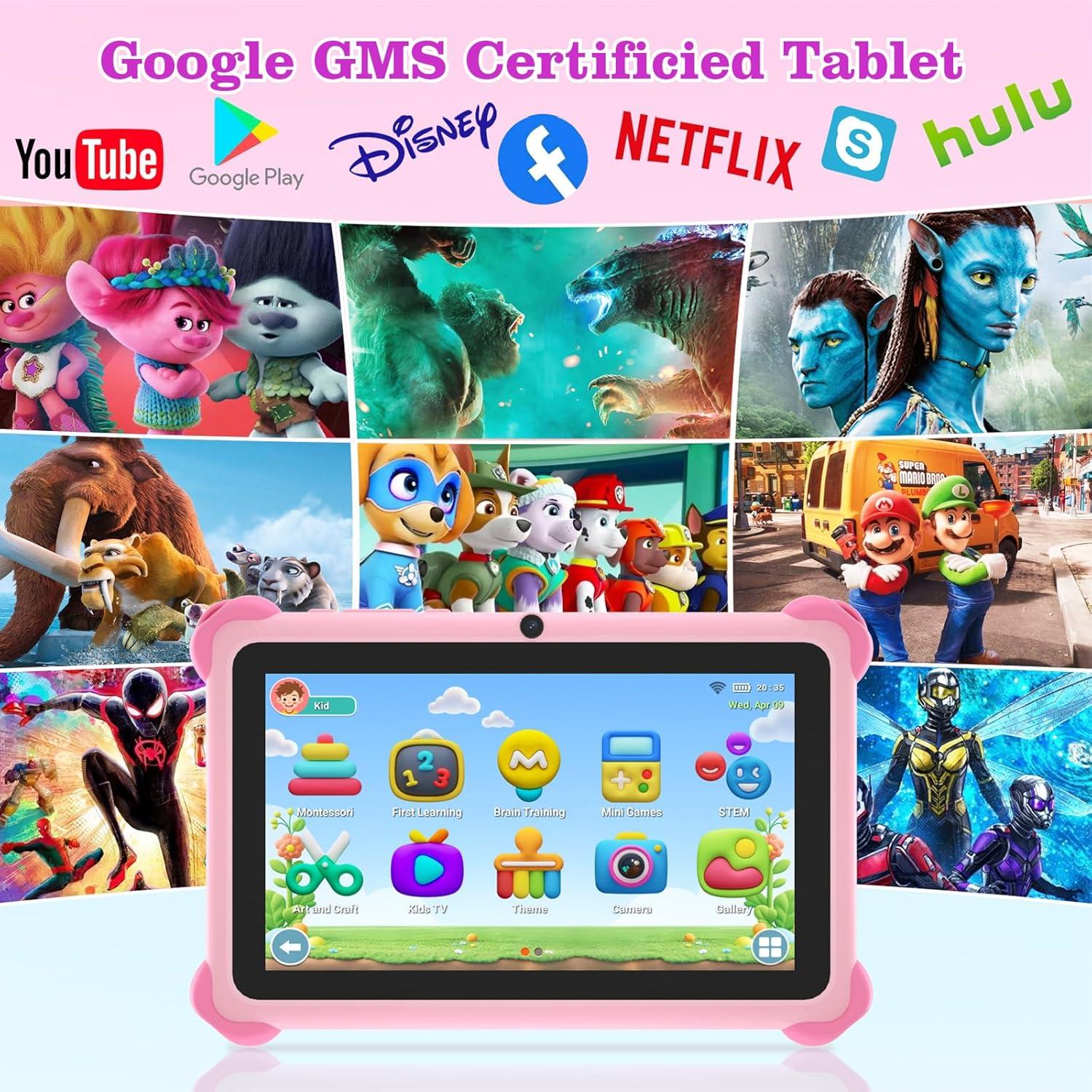 Tableta para Niños Trayoo T9 Rosa 32GB Doble Cámara WiFi