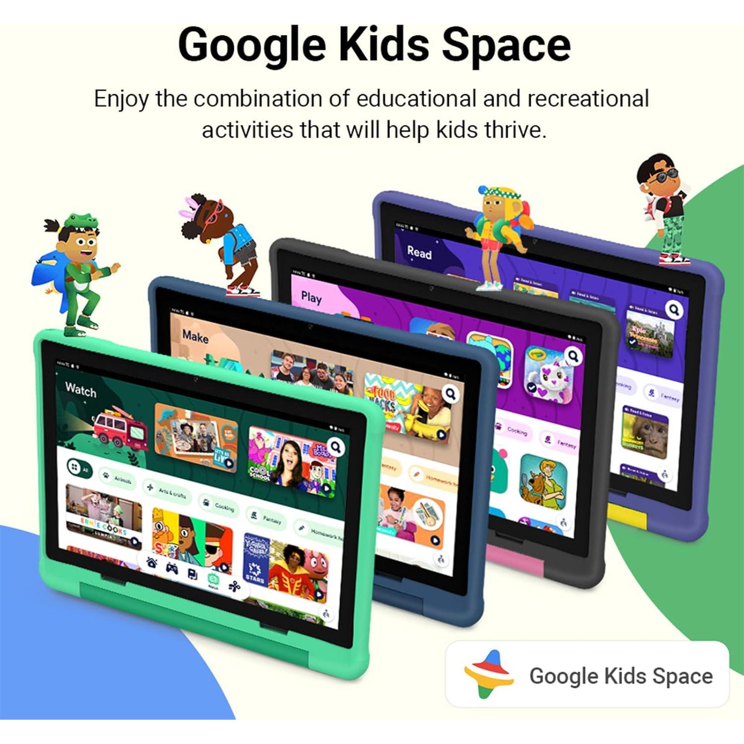 Tableta UEMXDOX para Niños 10.1" Android 15 8GB+64GB Azul