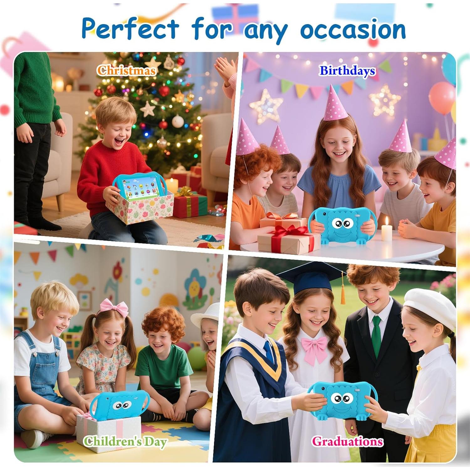 Tableta para Niños Trayoo KIDS707A 7" 32GB Azul con Control Parental