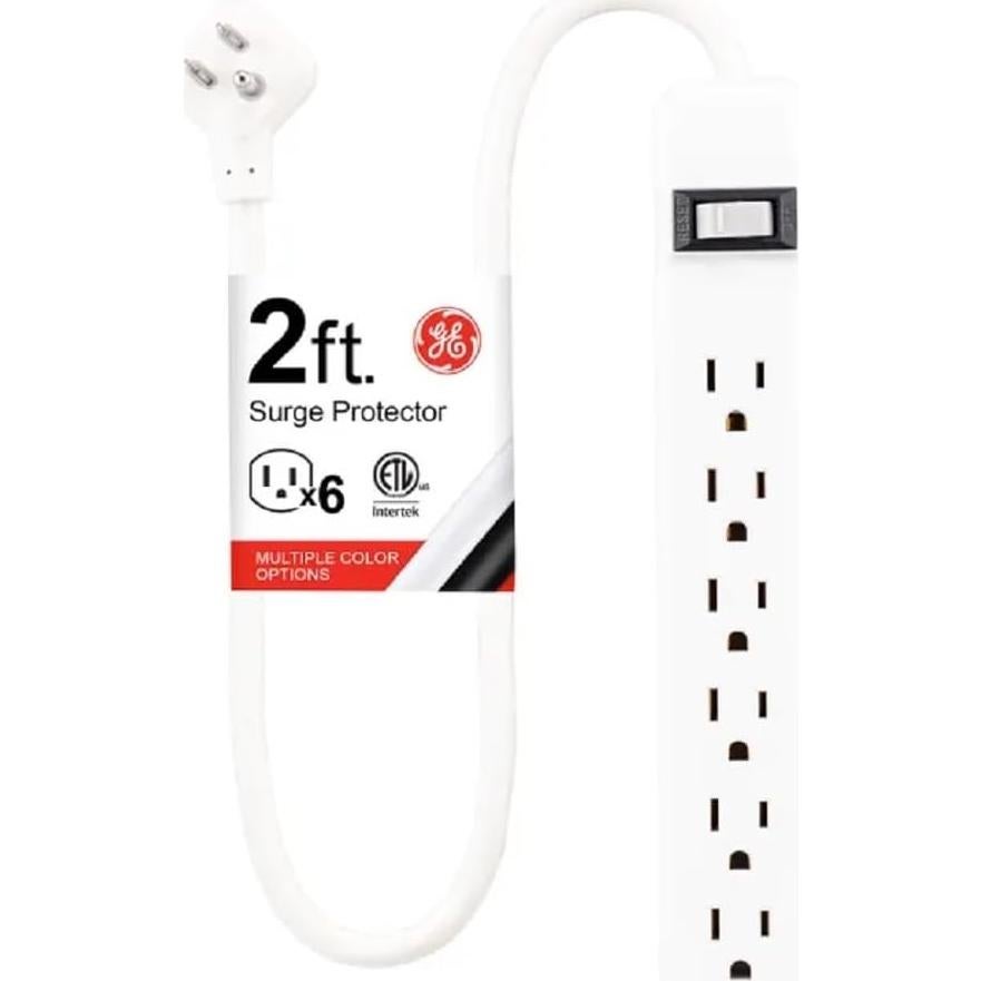 Protector contra Sobretensiones GE 6 Salidas 450 Julios Blanco