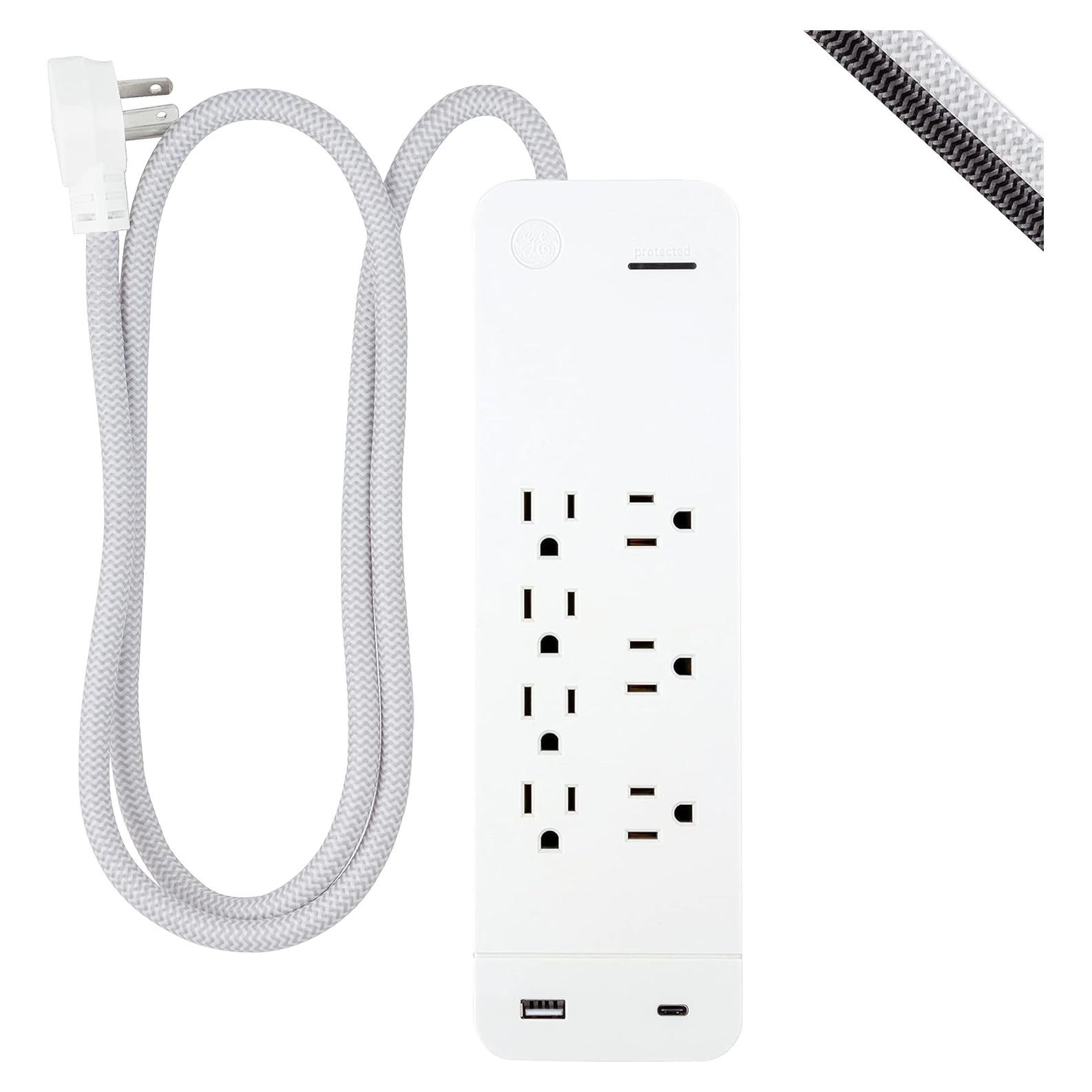 Protector contra sobretensiones GE UltraPro 7 salidas USB-C 1440J