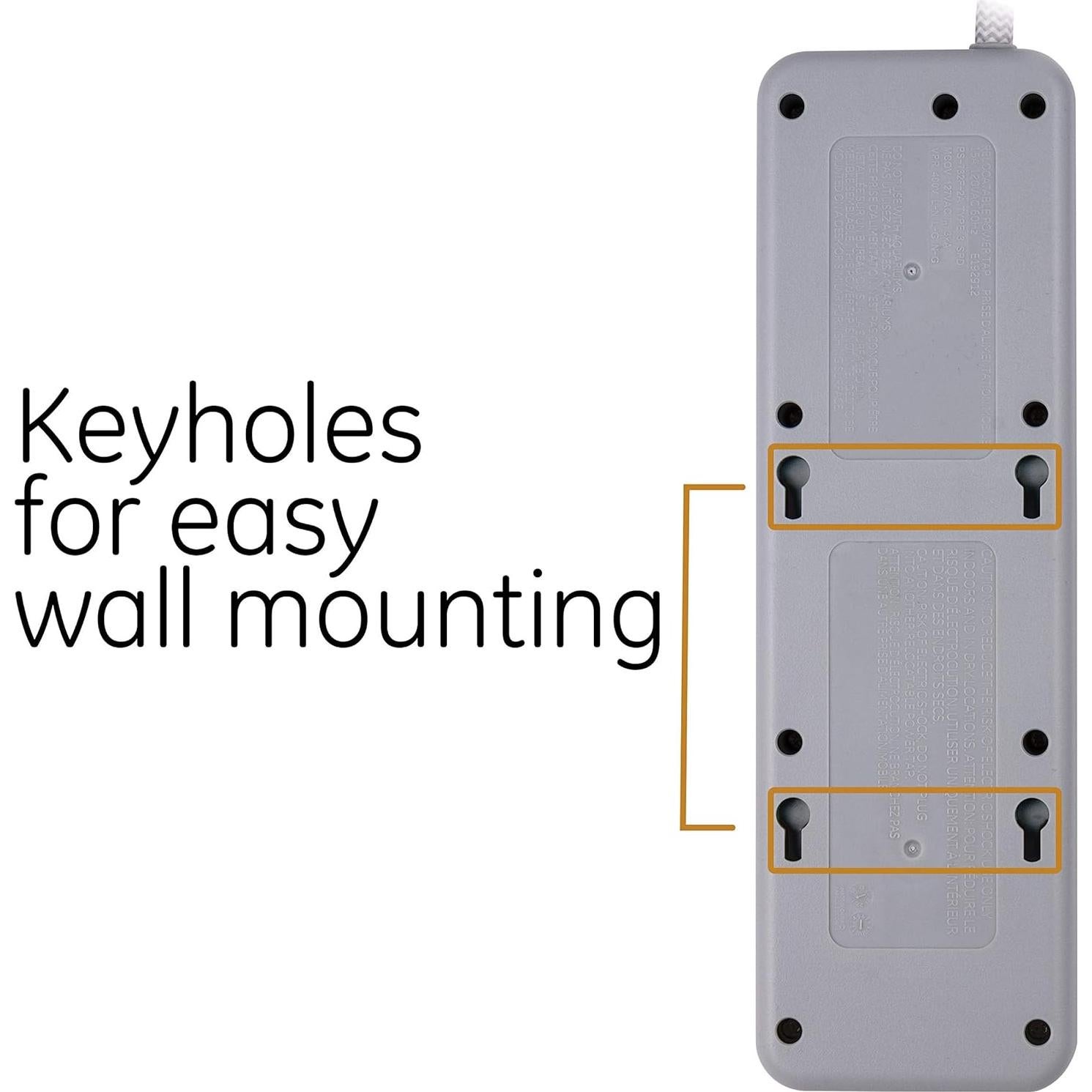 Protector contra sobretensiones GE UltraPro 7 salidas USB-C 1440J