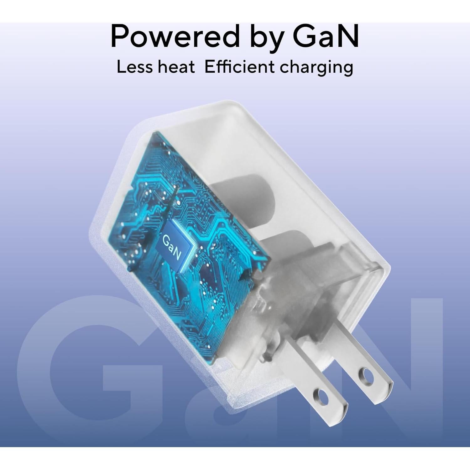 Cargador USB C UTEC 35W Plegable 2 Puertos Rápido