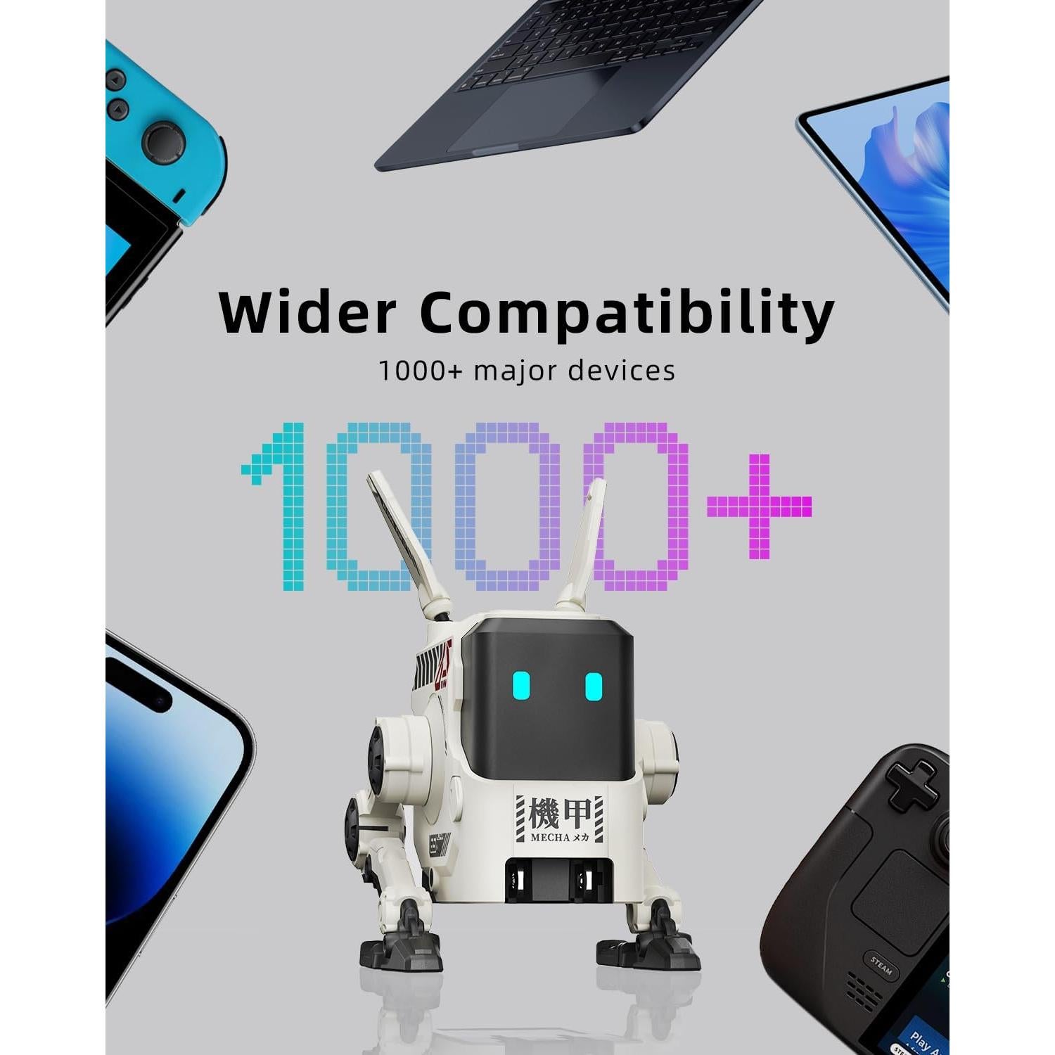 Cargador Rápido 65W USB-C Gravastar Alpha65 Blanco