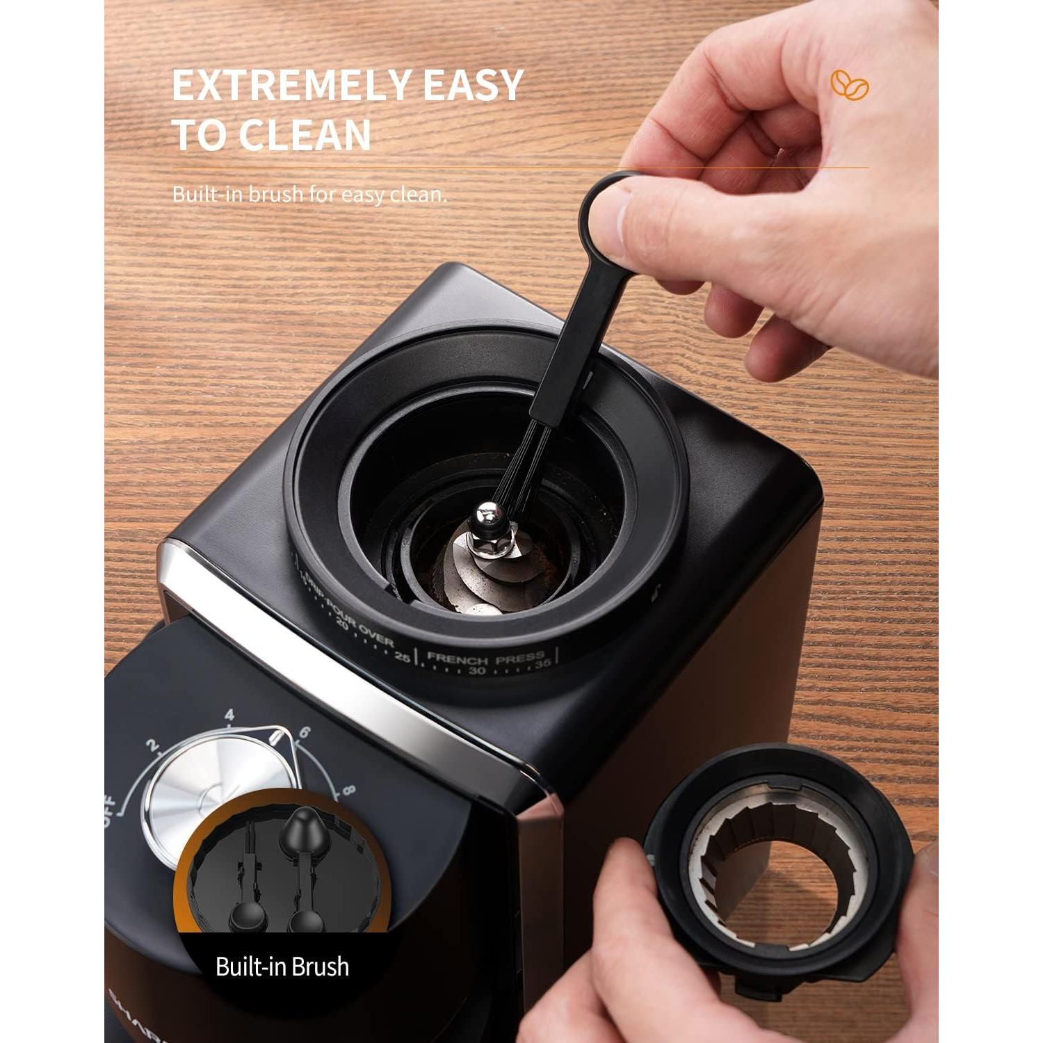 Molinillo de Café Eléctrico SHARDOR 35 Ajustes 2-12 Tazas