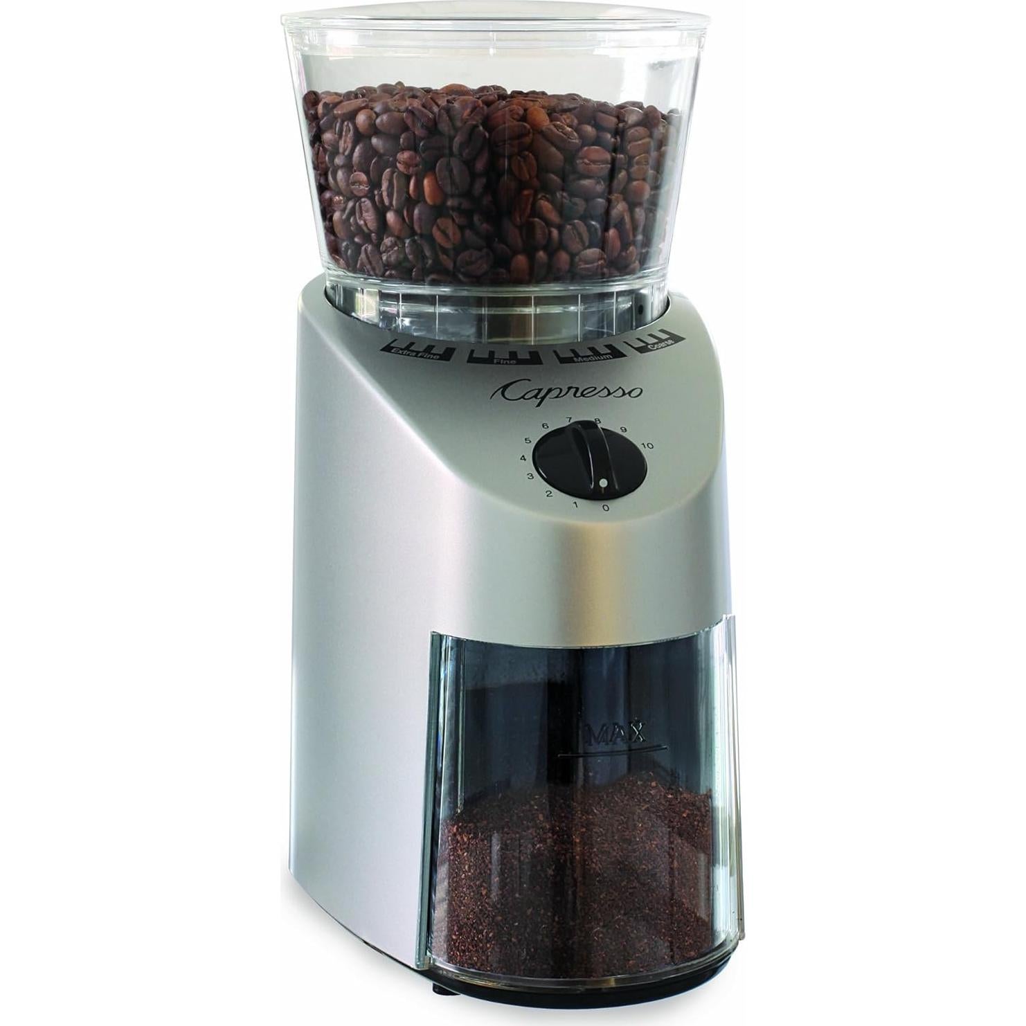 Molinillo de Café Burr Conical Capresso 560, Acero Inoxidable, 240g