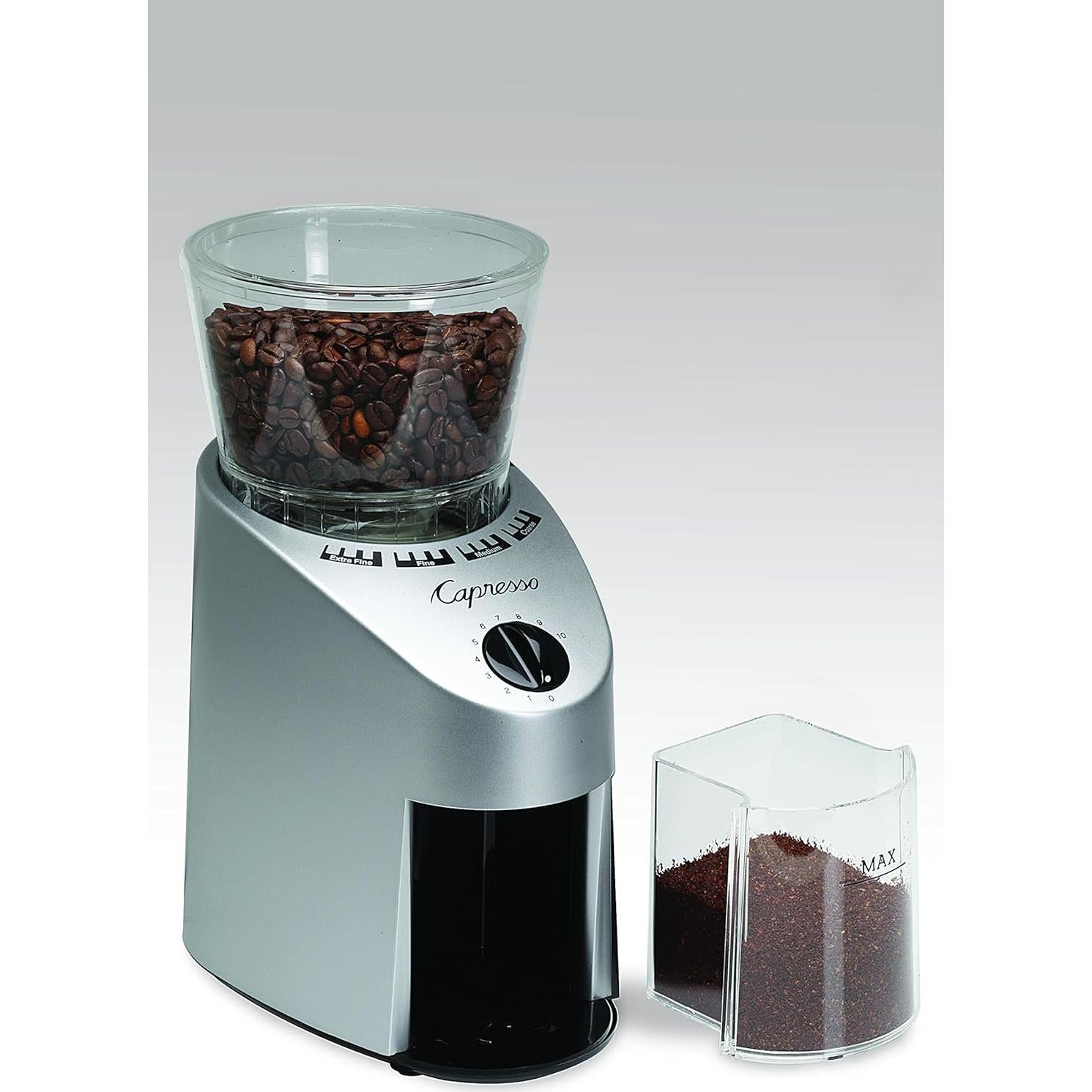 Molinillo de Café Burr Conical Capresso 560, Acero Inoxidable, 240g