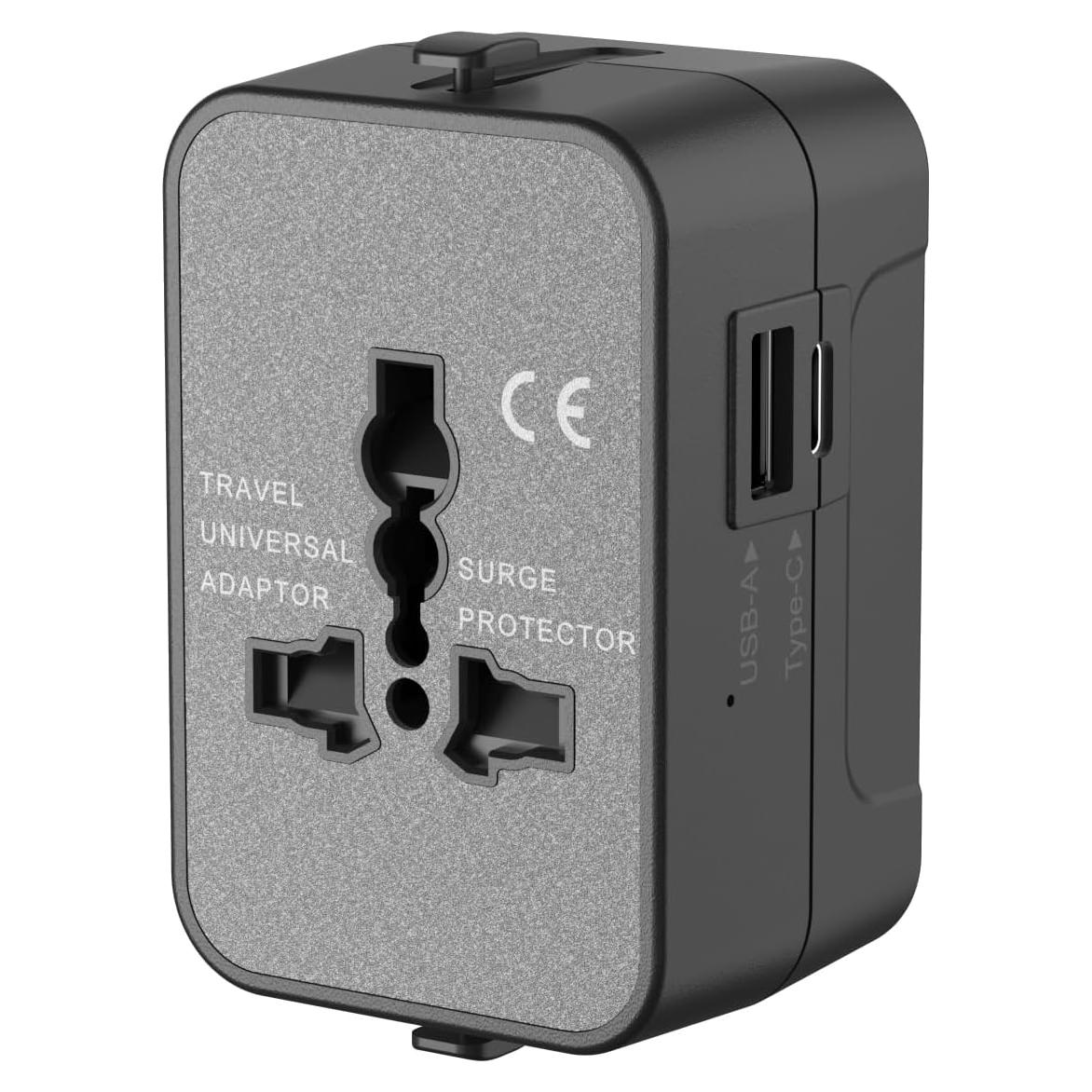 Adaptador de Viaje Universal Vishui Ta2025 con 4 Enchufes