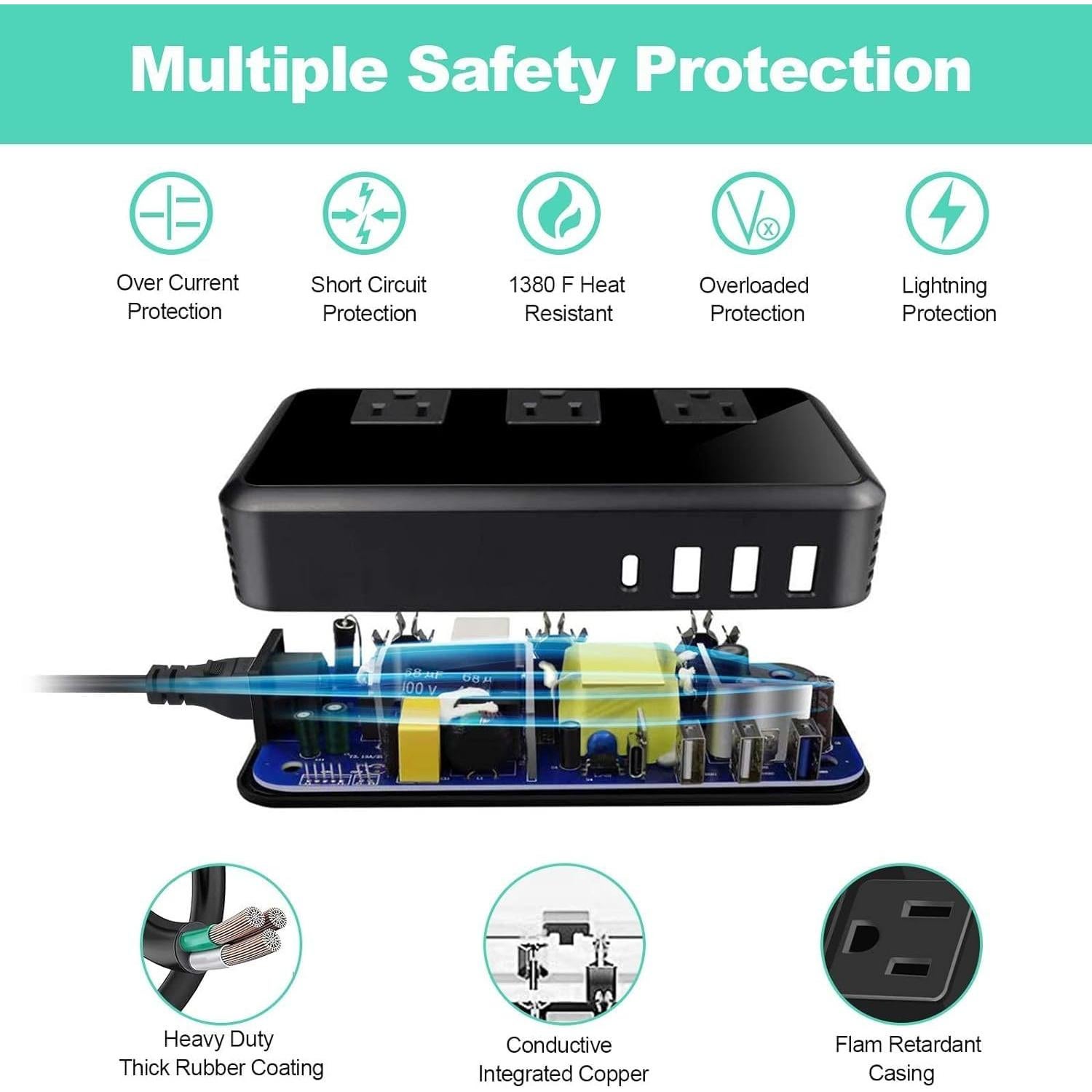 Convertidor de Voltaje 2300W Easton VC002001 con USB