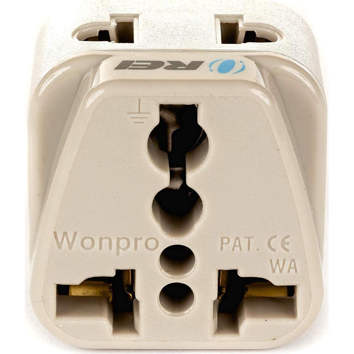 Adaptador de Enchufe Tipo J Suiza Orei WP-J-GN 10A 250V