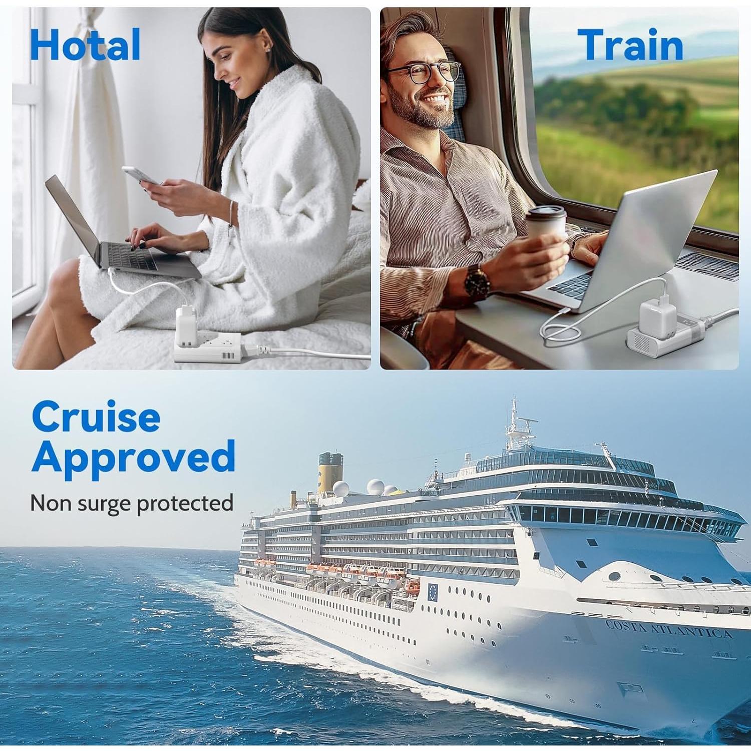 Convertidor de Voltaje DOACE 350W 220V a 110V con Adaptadores