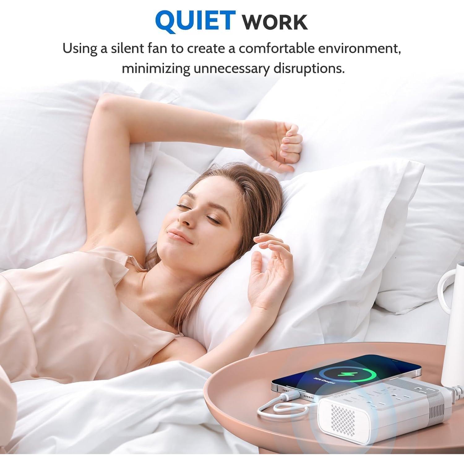 Convertidor de Voltaje DOACE 350W 220V a 110V con Adaptadores