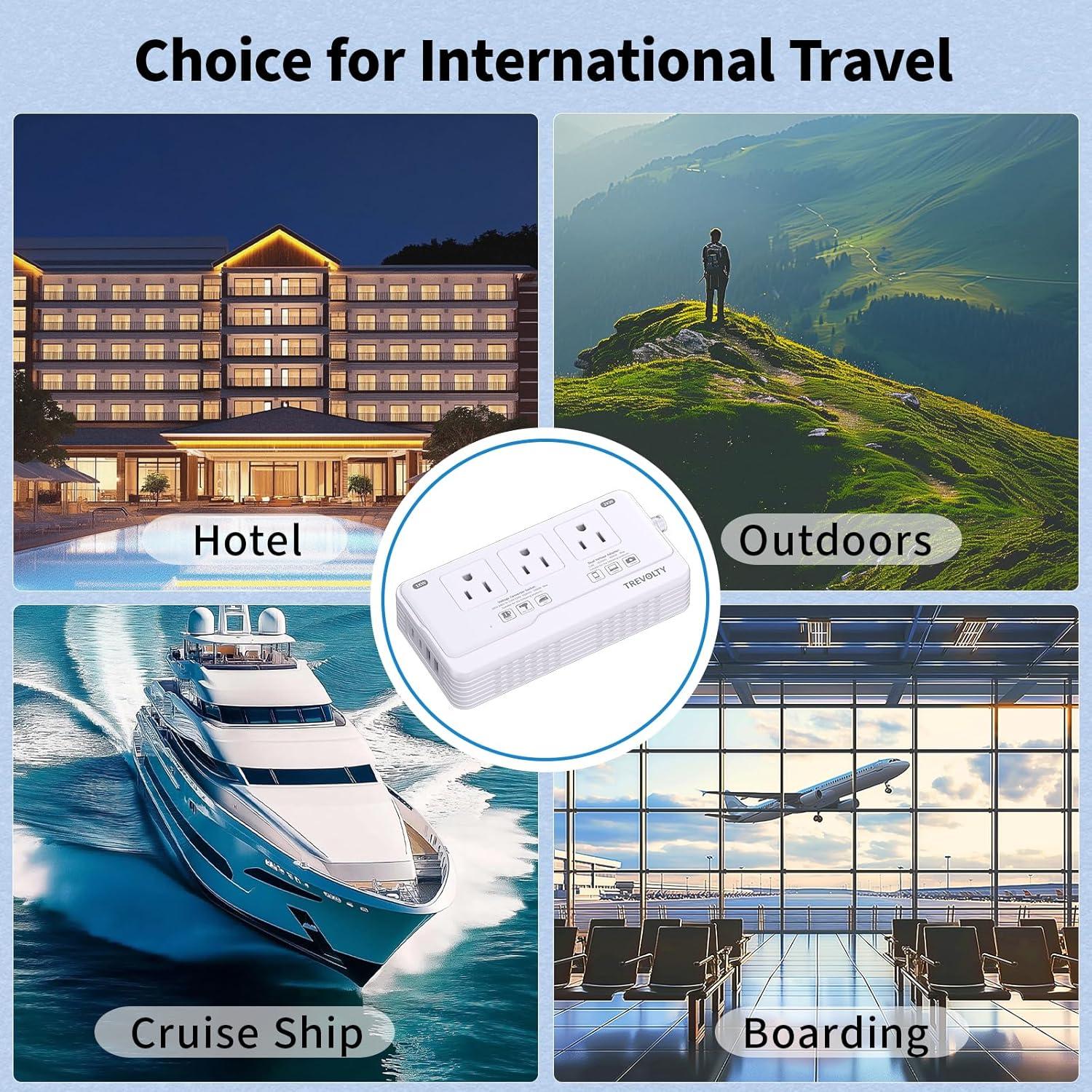 Convertidor de Voltaje 2000W TREVOLTY 220V a 110V Universal